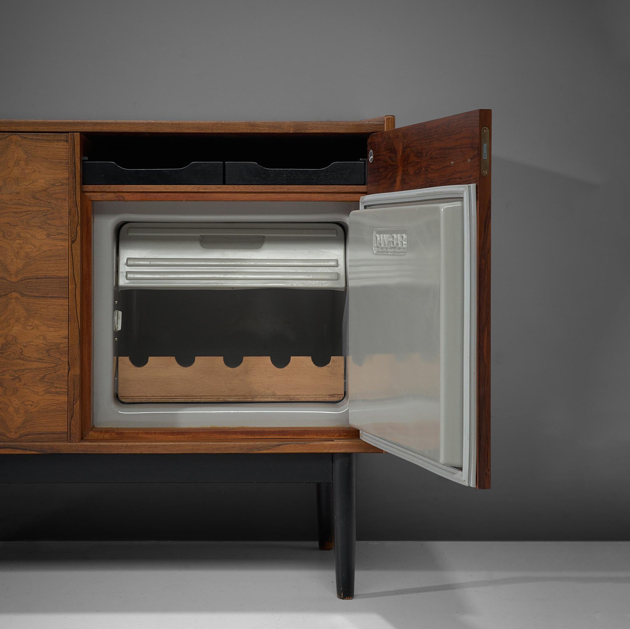 Mid-20th Century Hans Olsen Dry Bar Cabinet in Rosewood
