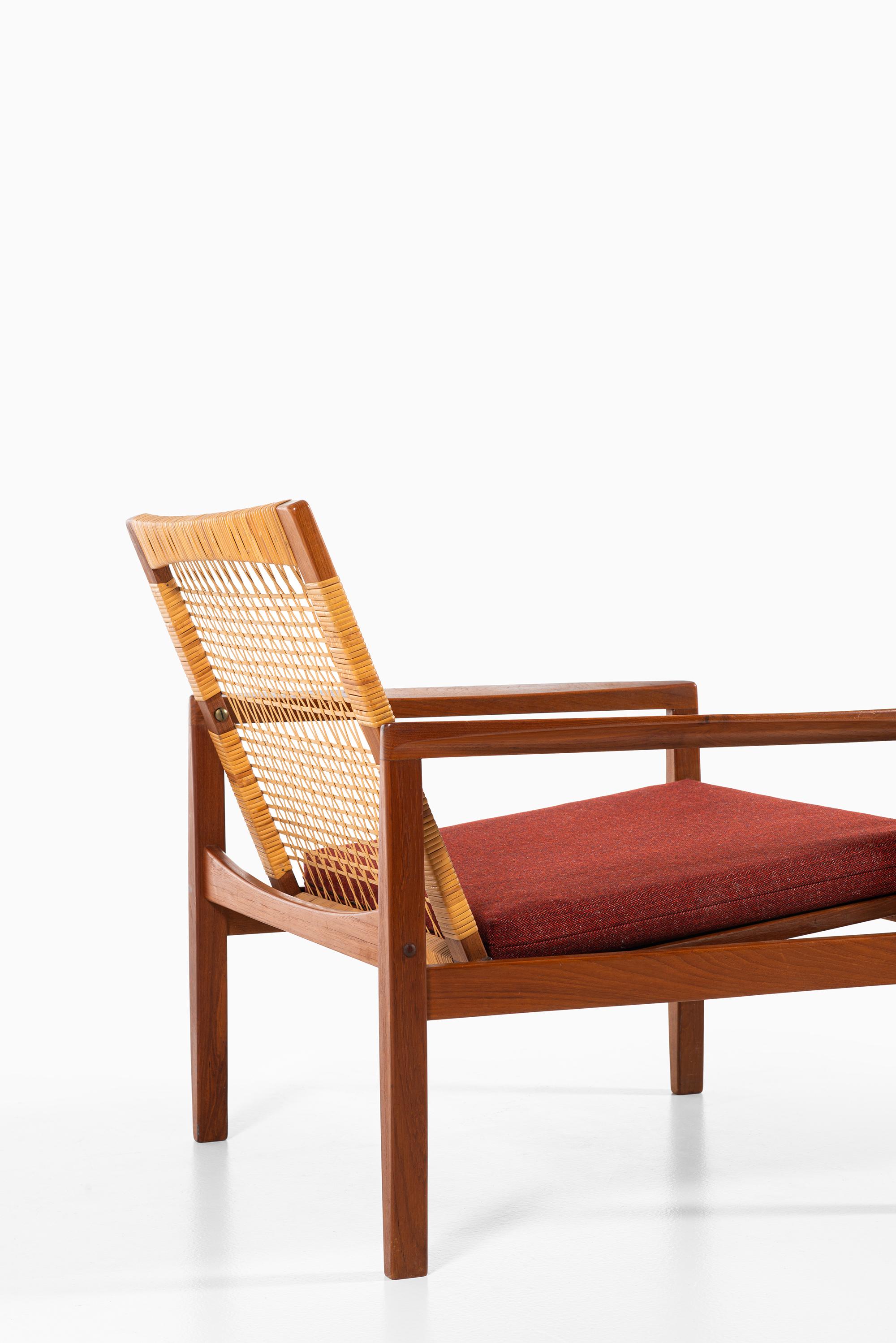 Fabric Hans Olsen Easy Chairs Model 519 by Juul Kristensen in Denmark