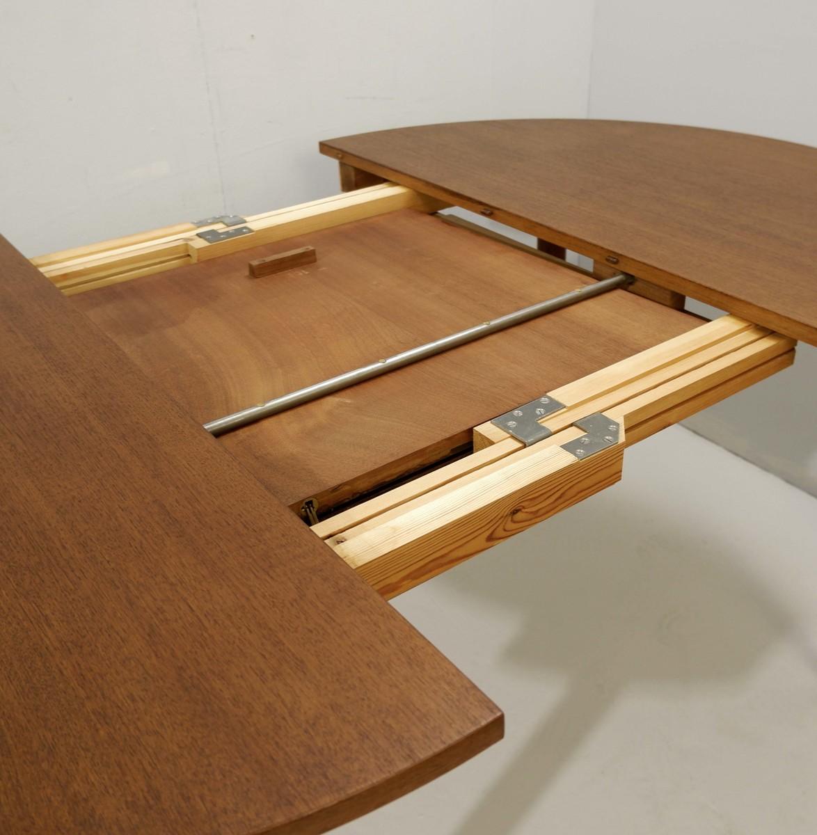Hans Olsen Extendable Dining Table with Four Chairs for Frem Røjle, Denmark 1960 1