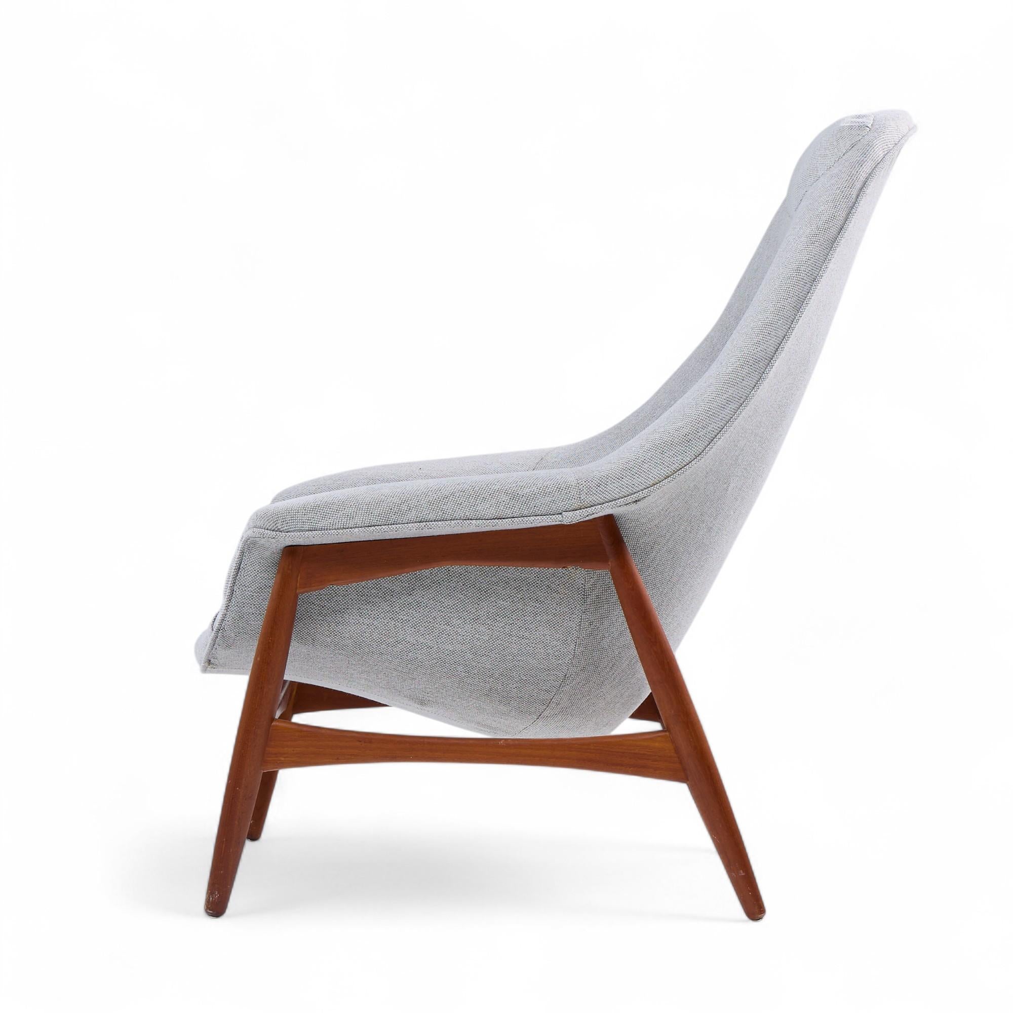 Upholstery Hans Olsen for Bramin Møbler Mid Century Danish Sculptural Lounge Chairs - Pair For Sale