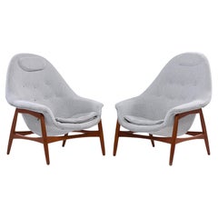 Fauteuils de salon Mid-Century Modern