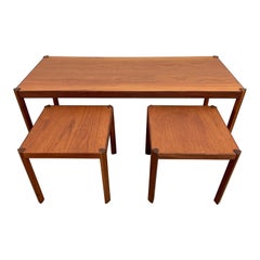 Hans Olsen for Finn Lindebo Hansen Design Set of Three Tables