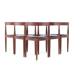 Hans Olsen per Frem Røjle - Set di 6 sedie da pranzo in teak danesi del metà secolo