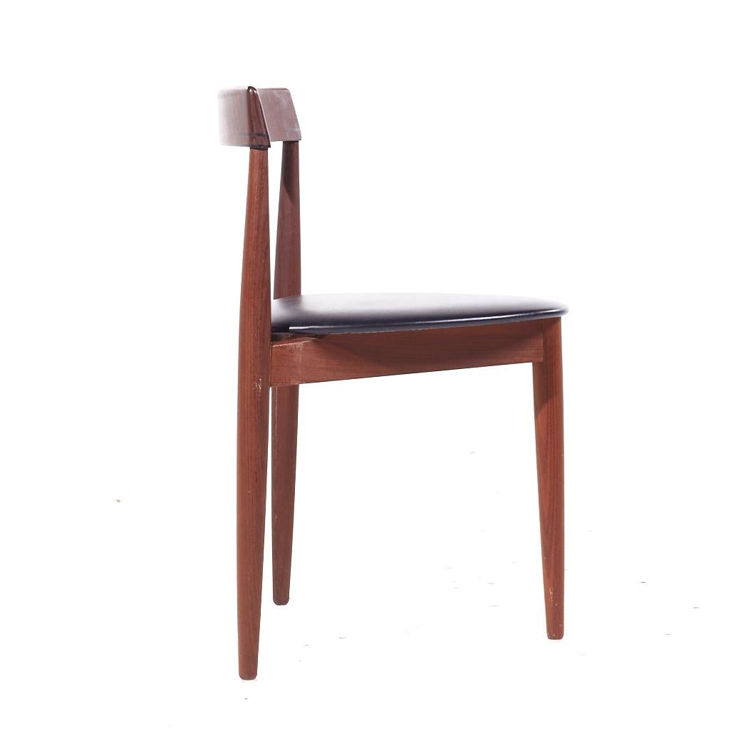 Tappezzeria Hans Olsen per Frem Røjle - Set di 6 sedie da pranzo in teak danesi del metà secolo in vendita