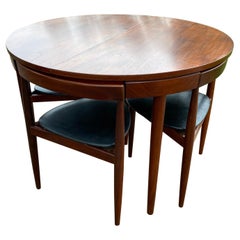 Hans Olsen for Frem Rojle Teak "Roundette" Dining Table and 6 Chairs