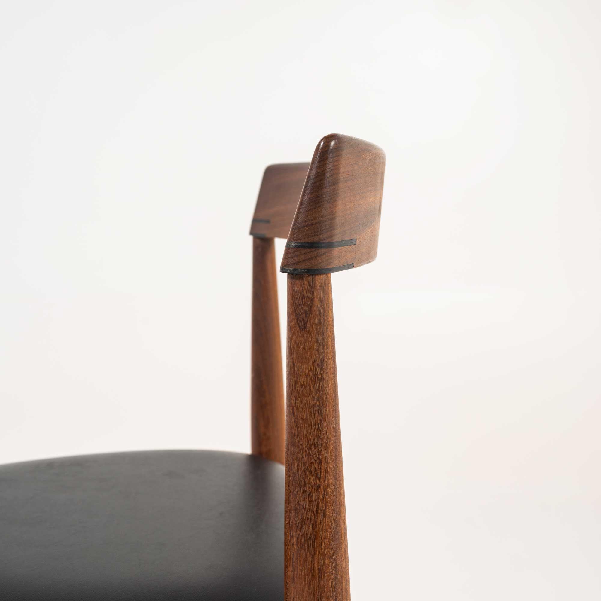 Teak Hans Olsen for Frem Rojle Three Leg Chair Dining Set