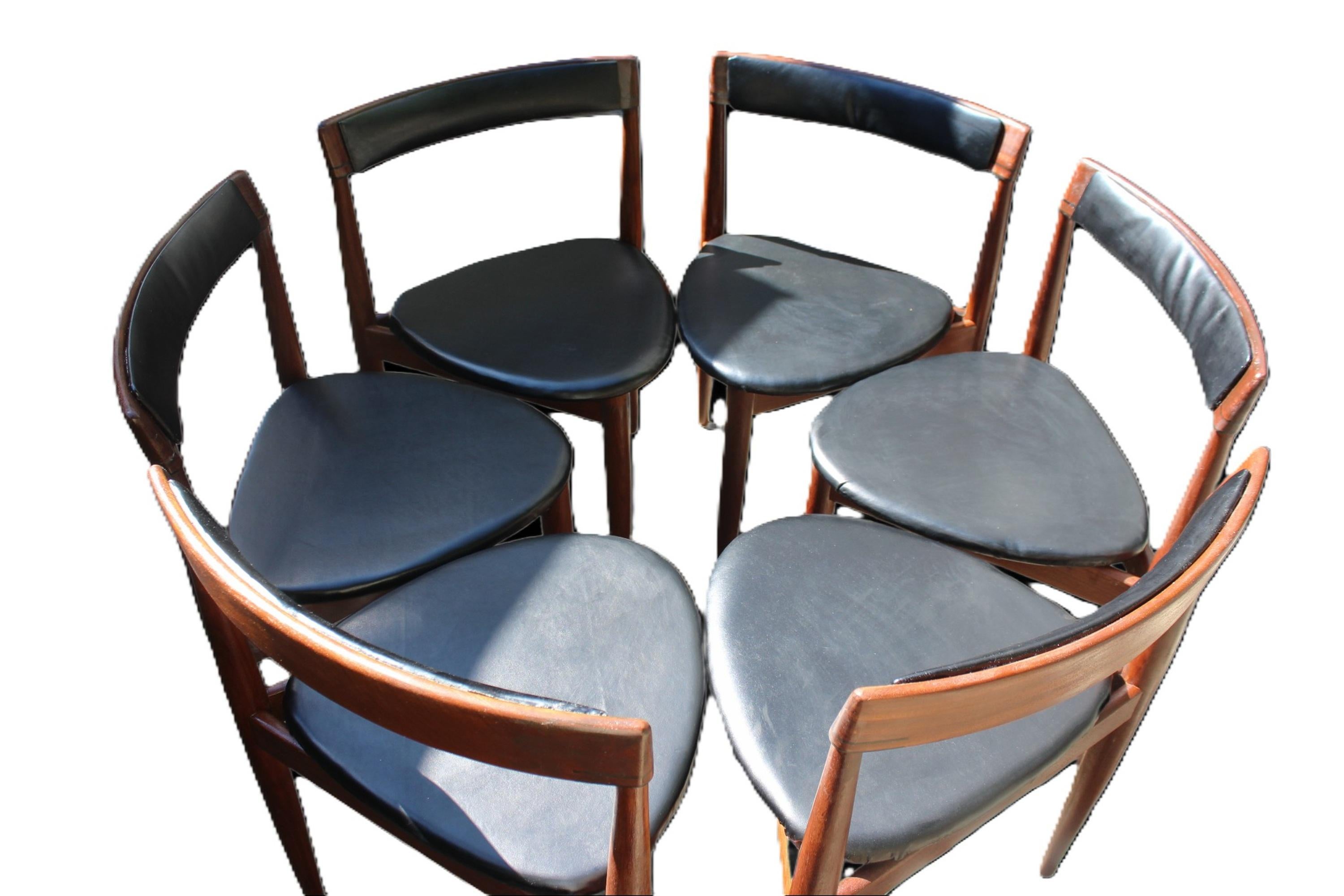 Hans Olsen Frem Røjle Dänische Teakholz Esszimmerstühle im Angebot 5