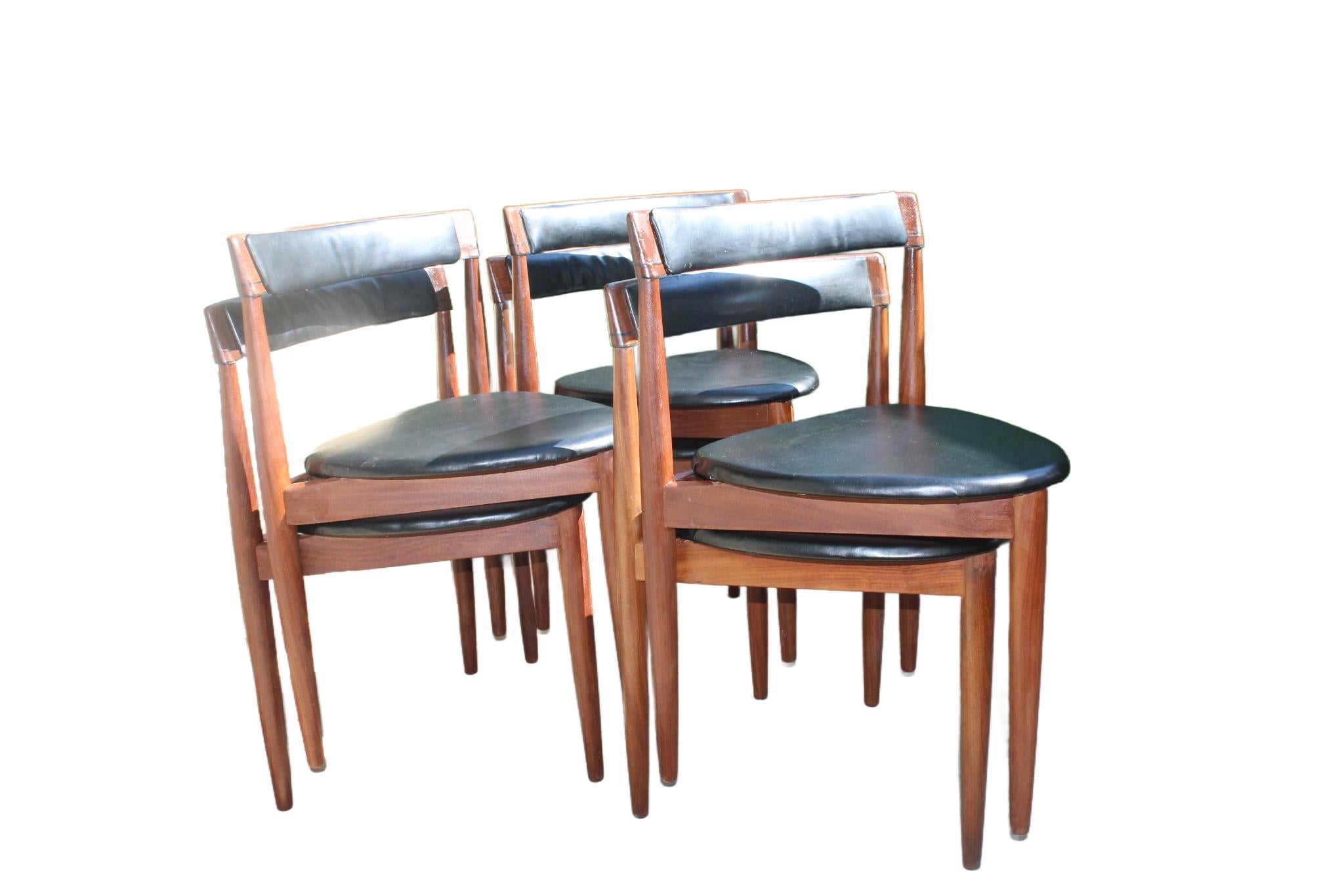 Mid-Century moderno Sedie da pranzo in teak danese Hans Olsen Frem Røjle in vendita