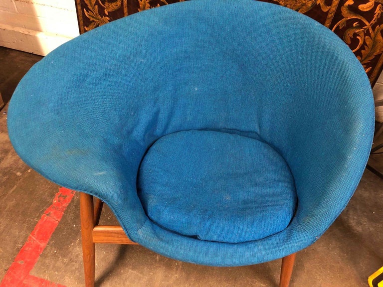 Hans Olsen Fried Egg Chair with Teak Frame, circa 1956 at 1stDibs