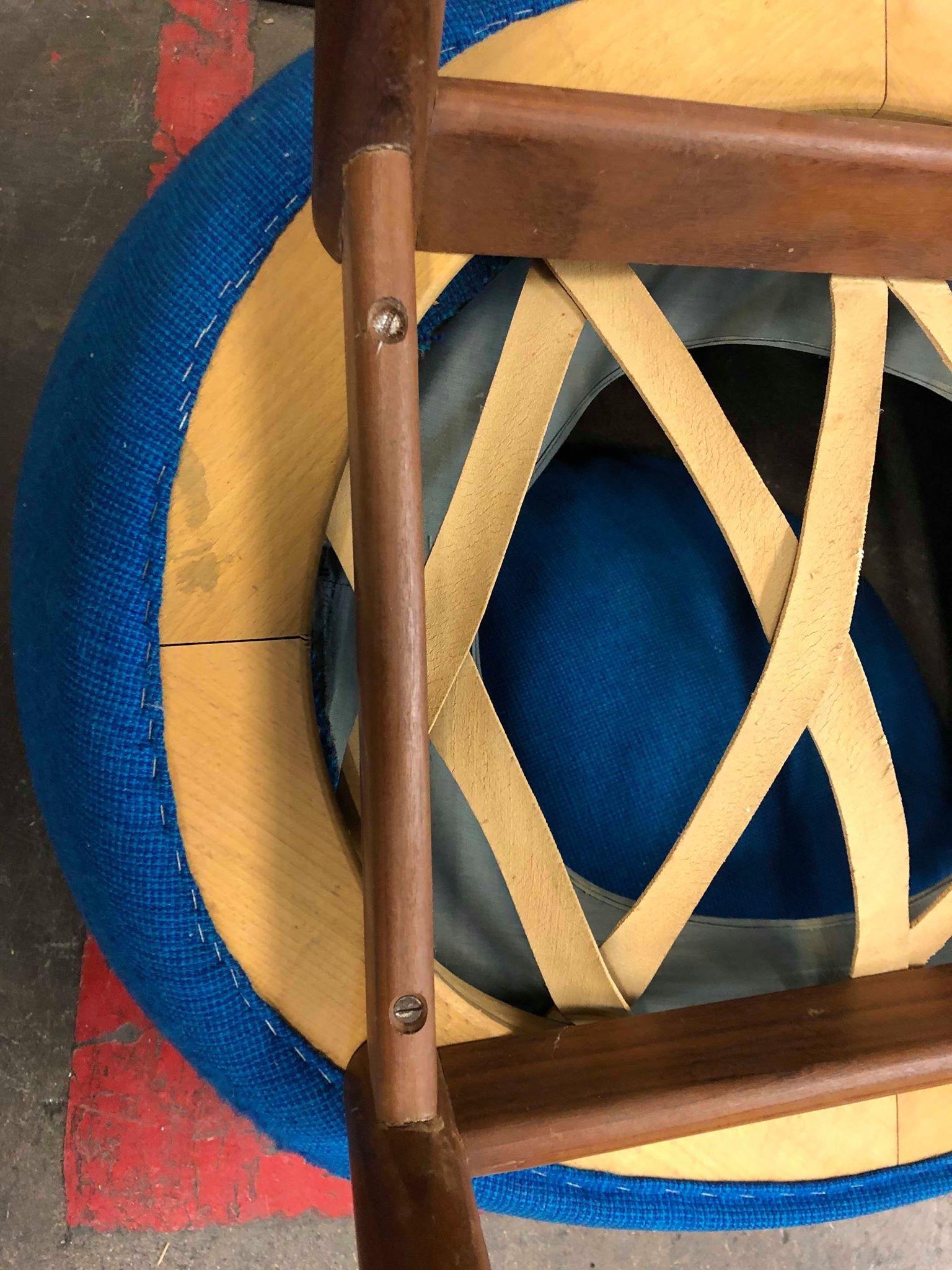 Hans Olsen Fried Egg Chair with Teak Frame, circa 1956 2