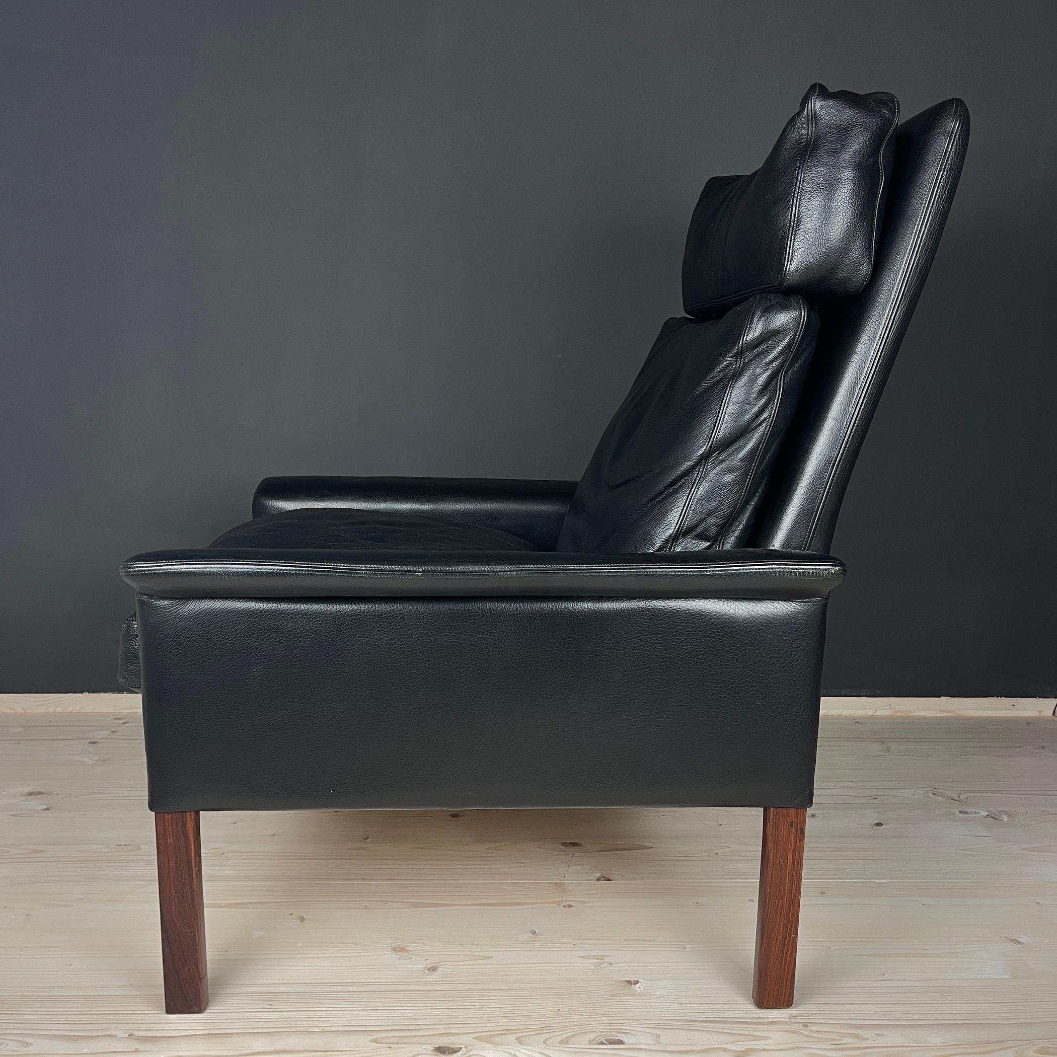 Hans Olsen Lounge Chair and Ottoman Mod. 500 for Vatne Møbler Denmark 1960s 7