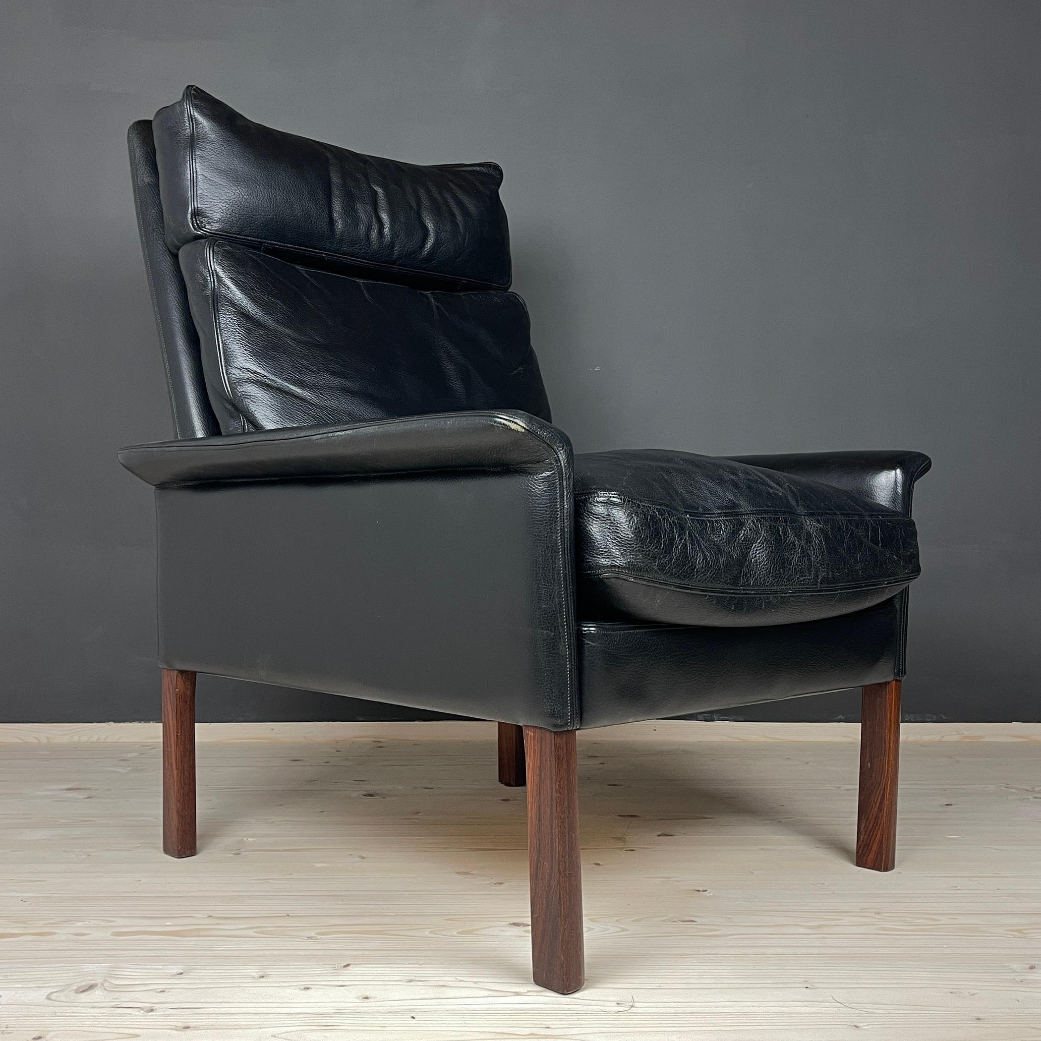 Danish Hans Olsen Lounge Chair and Ottoman Mod. 500 for Vatne Møbler Denmark 1960s