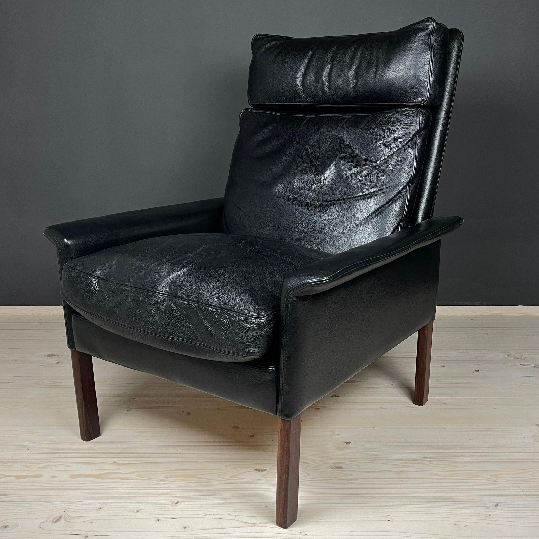 Hans Olsen Lounge Chair and Ottoman Mod. 500 for Vatne Møbler Denmark 1960s 1