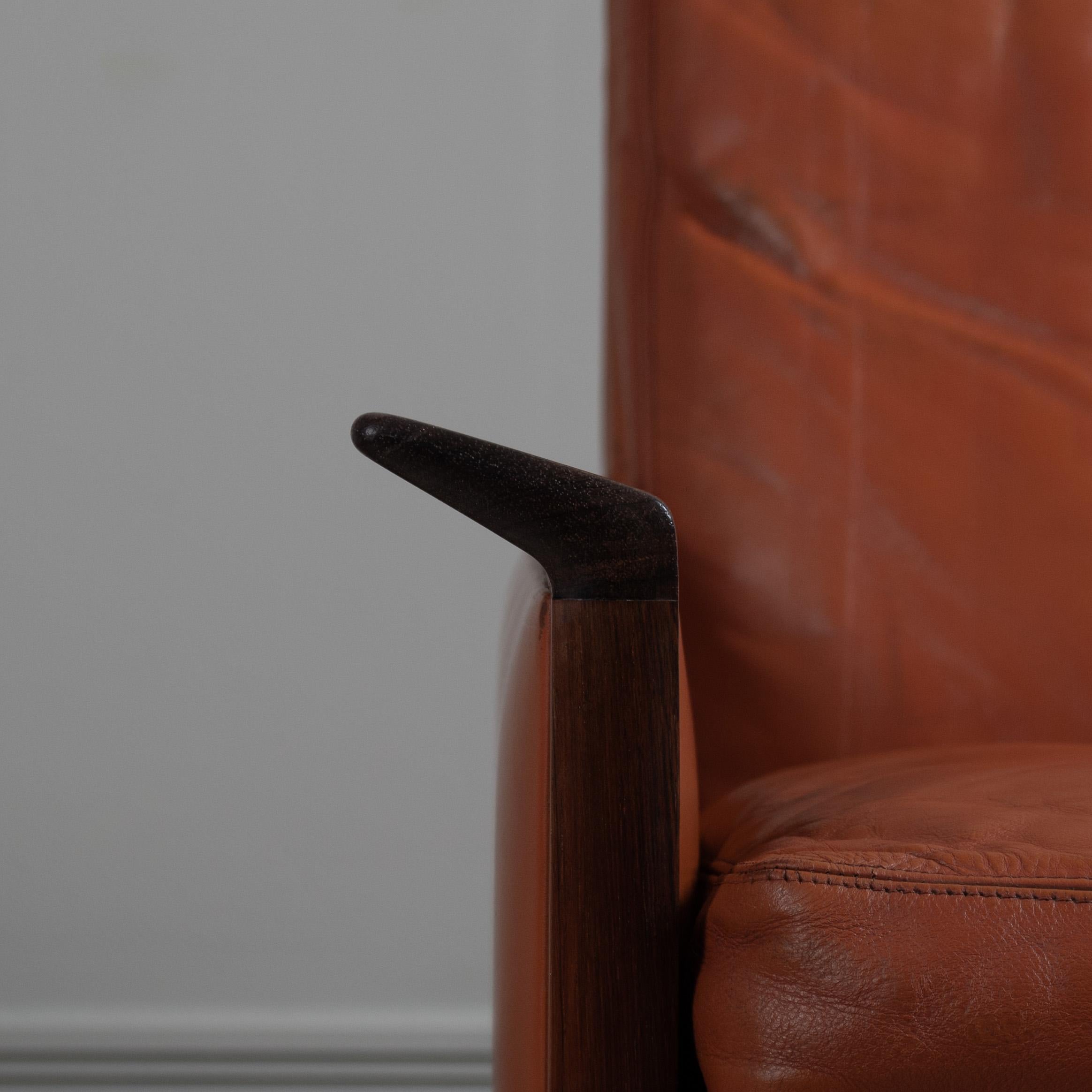 Leather Hans Olsen Lounge Chair