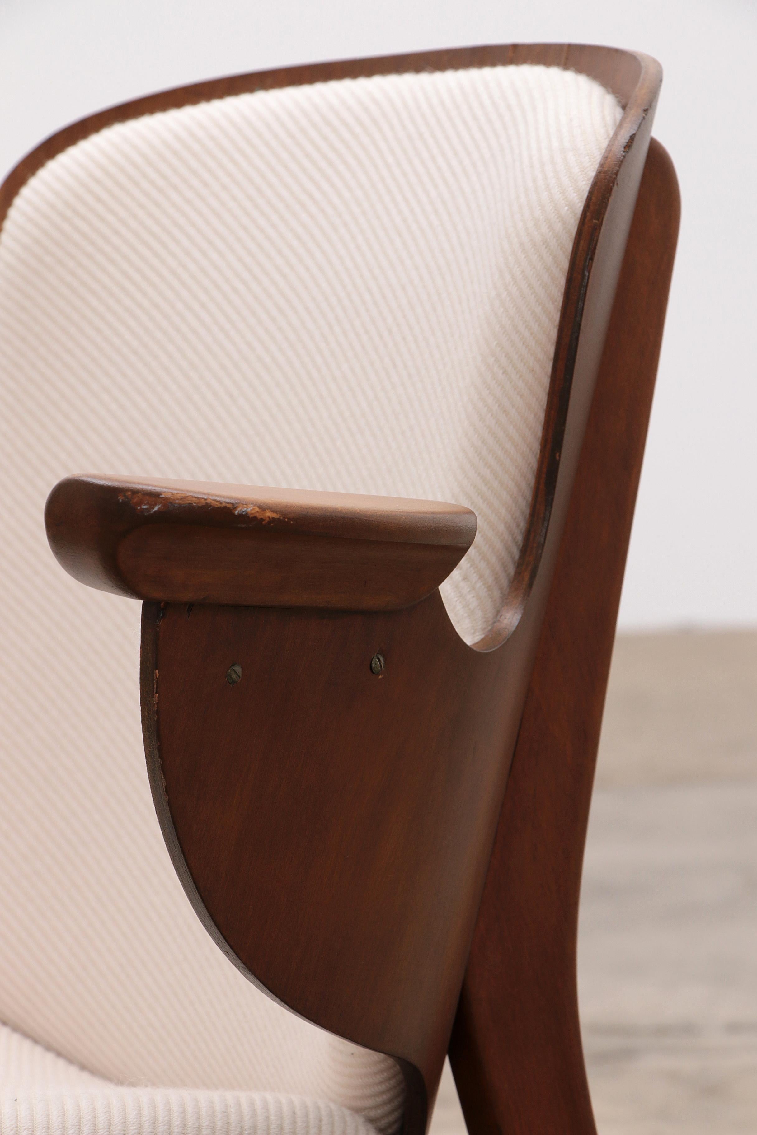 Hans Olsen Lounge chair Model 107 for Bramin Mobler, Denmark, 1950s For Sale 4
