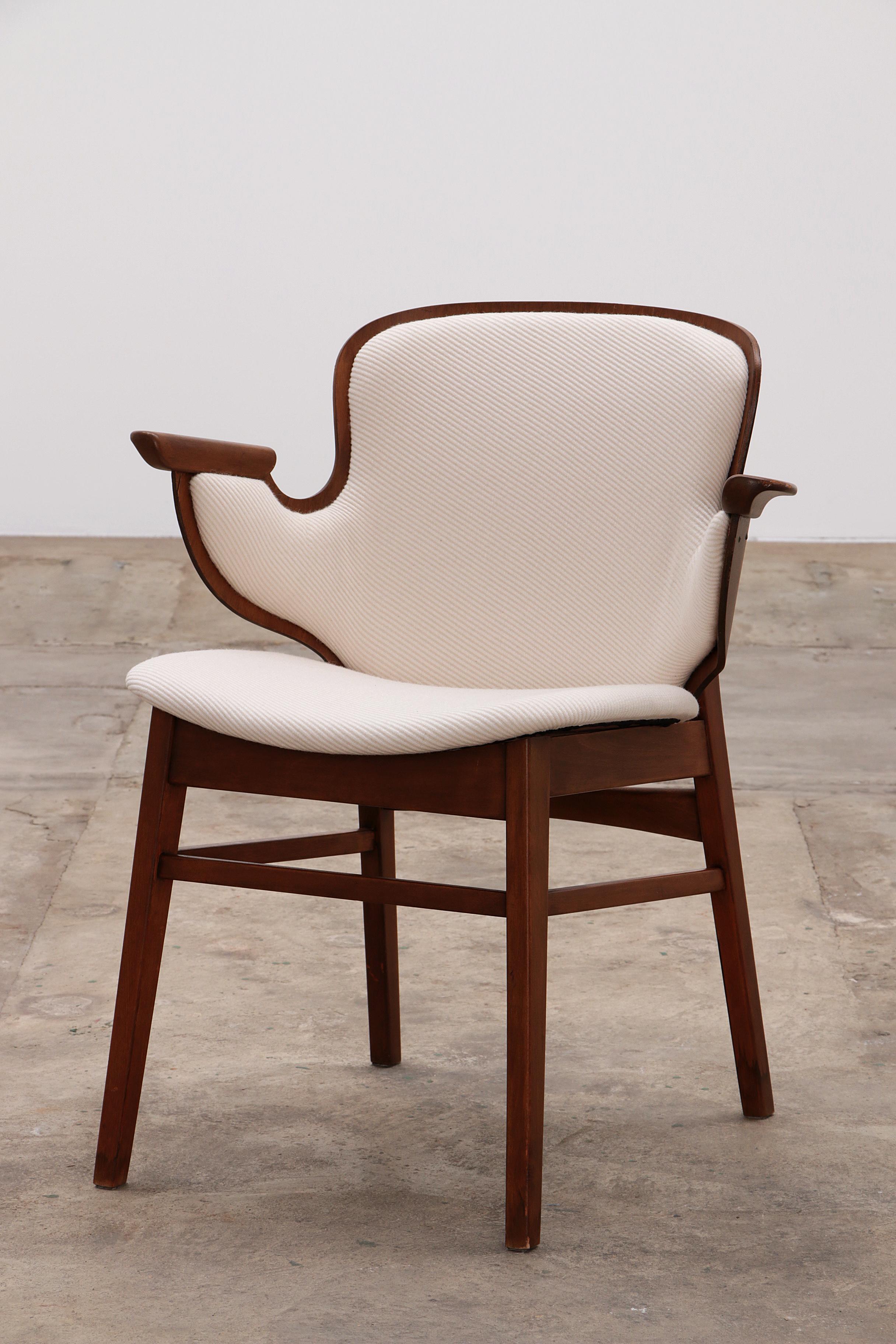 Scandinavian Modern Hans Olsen Lounge chair Model 107 for Bramin Mobler, Denmark, 1950s For Sale