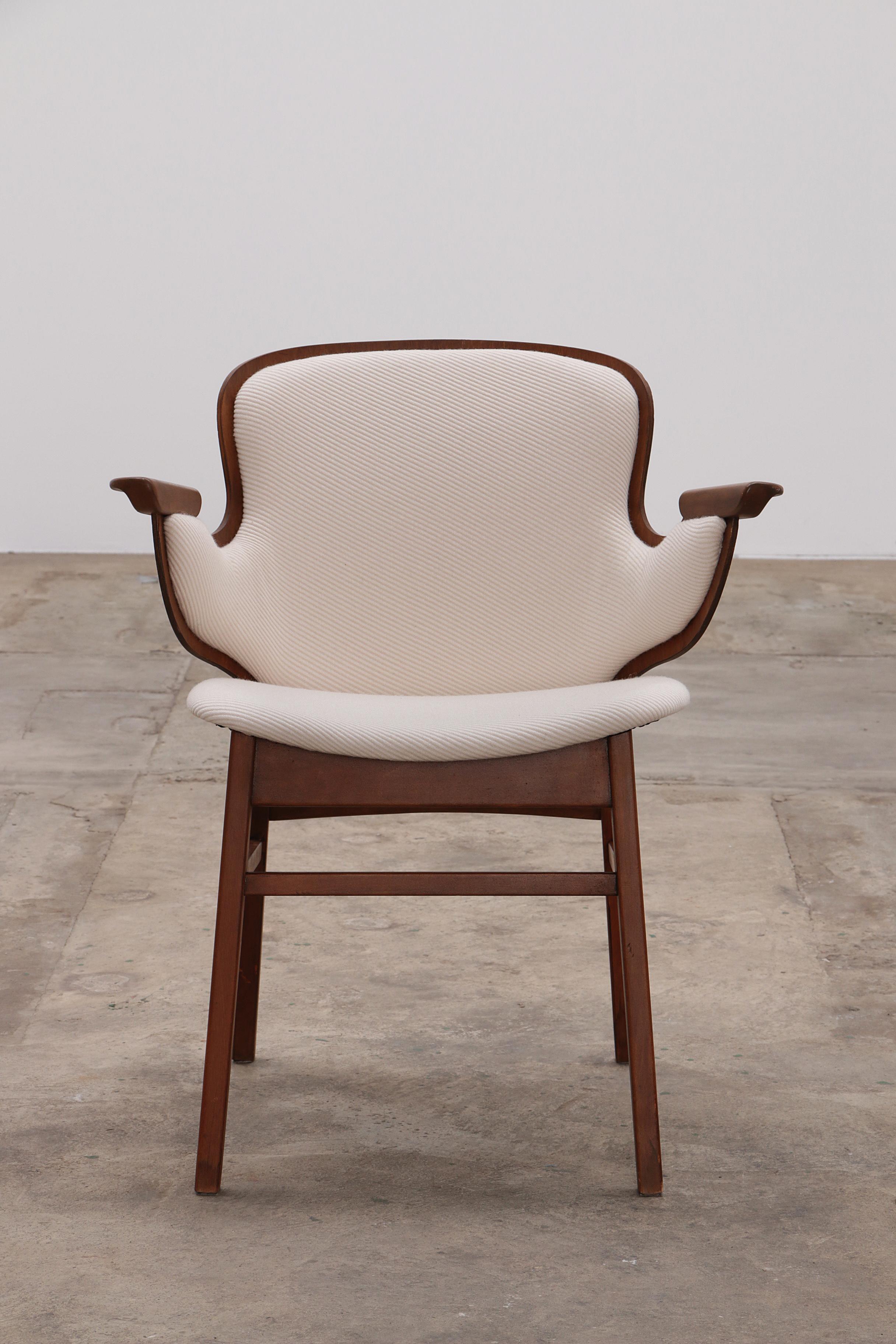 Danish Hans Olsen Lounge chair Model 107 for Bramin Mobler, Denmark, 1950s For Sale