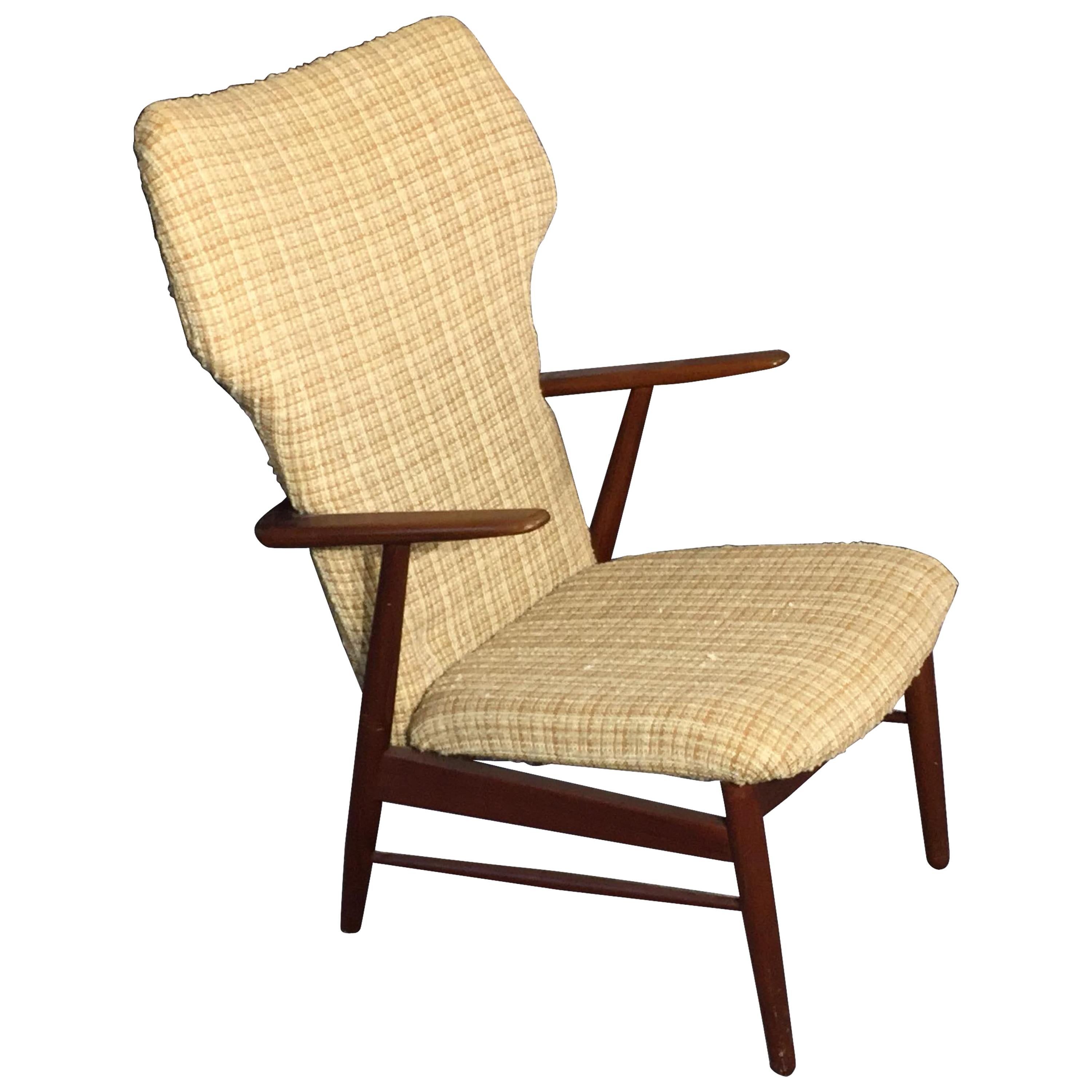 Hans Olsen Lounge Chair Prototype, Teak Midcentury, 1960s For Sale