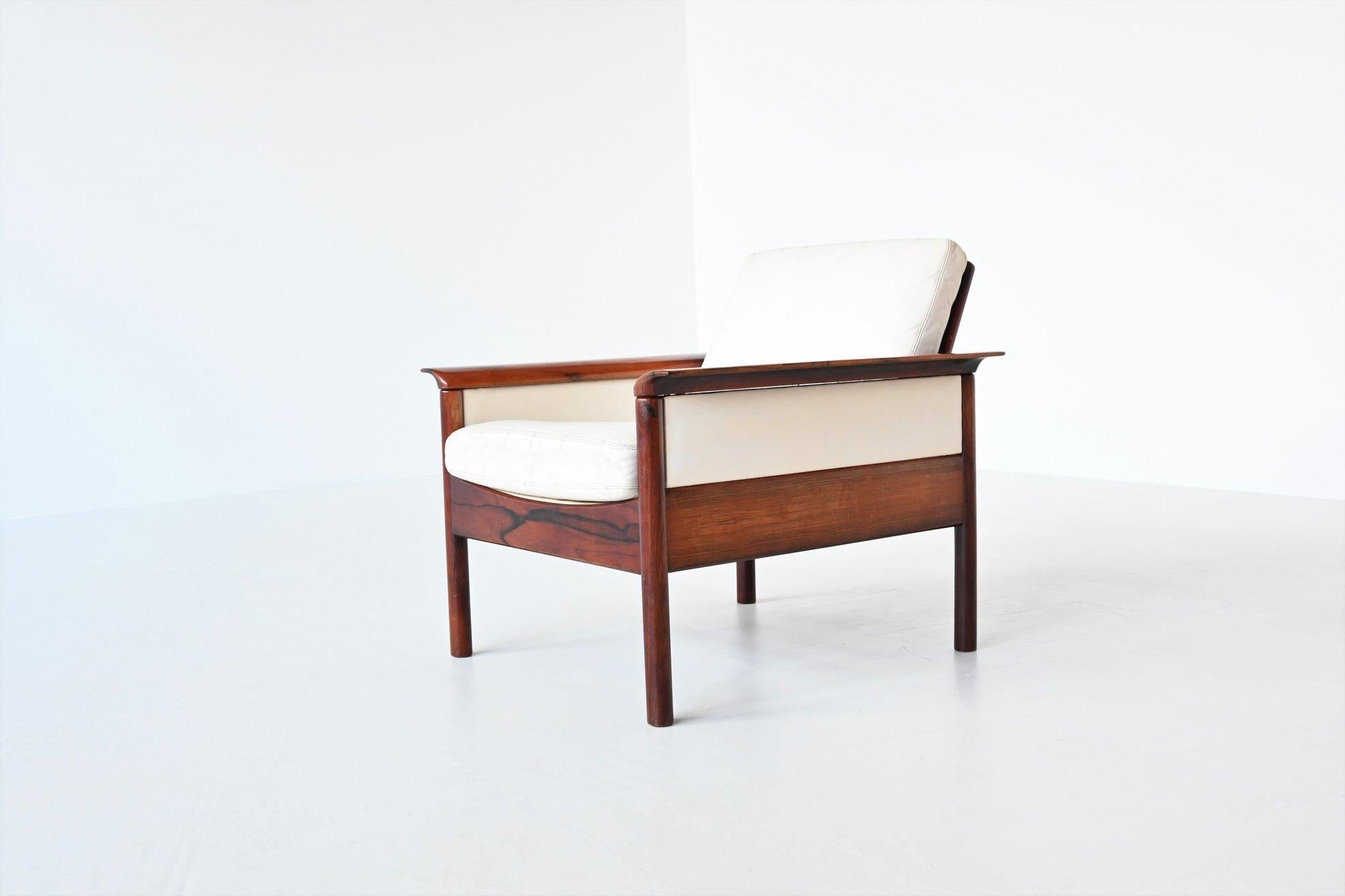 Hans Olsen Lounge Chairs and Ottoman Vatne Mobler Denmark, 1960 6