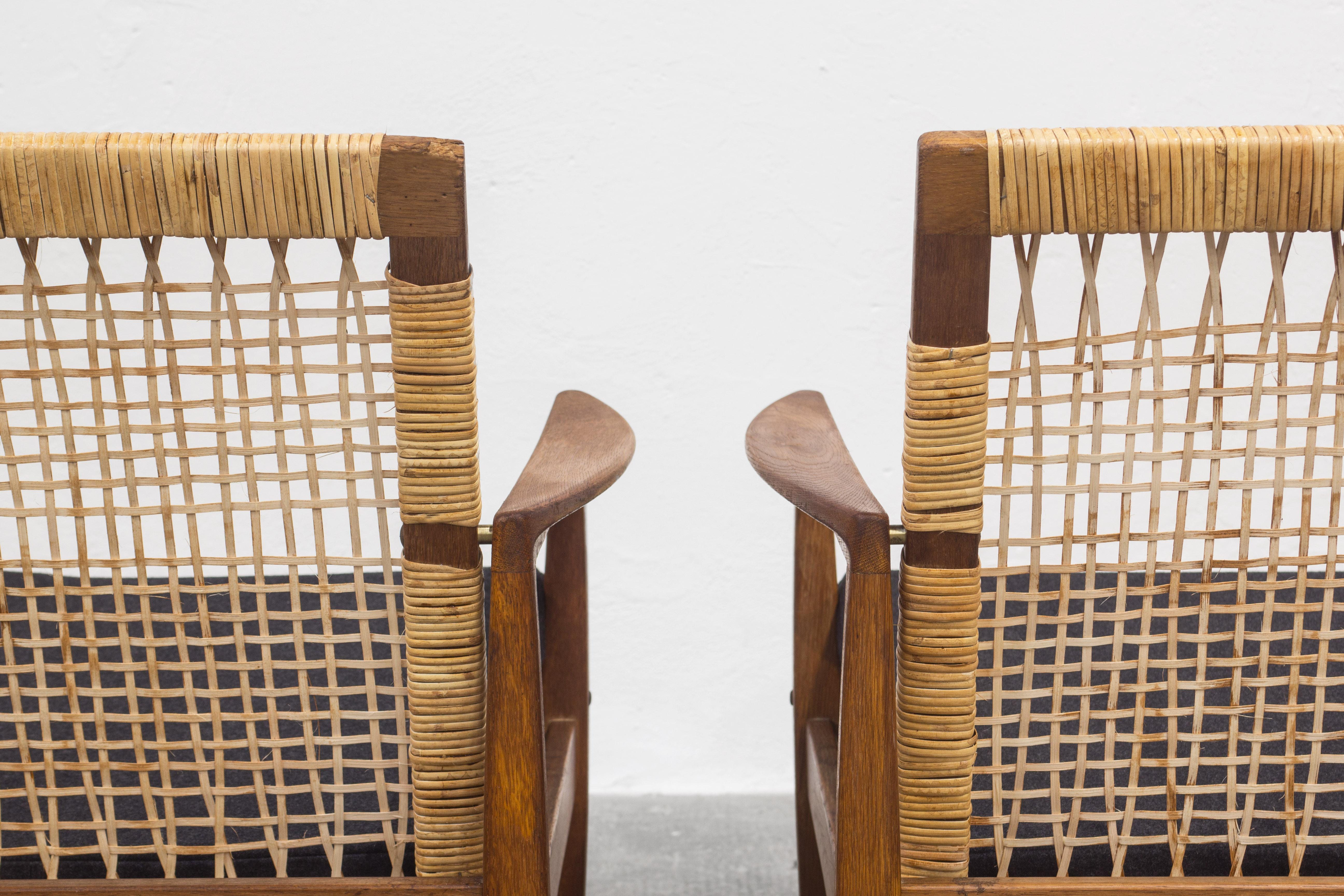 Hans Olsen Lounge Chairs by Juul Kristensen in Denmark 1960, Model 519 7