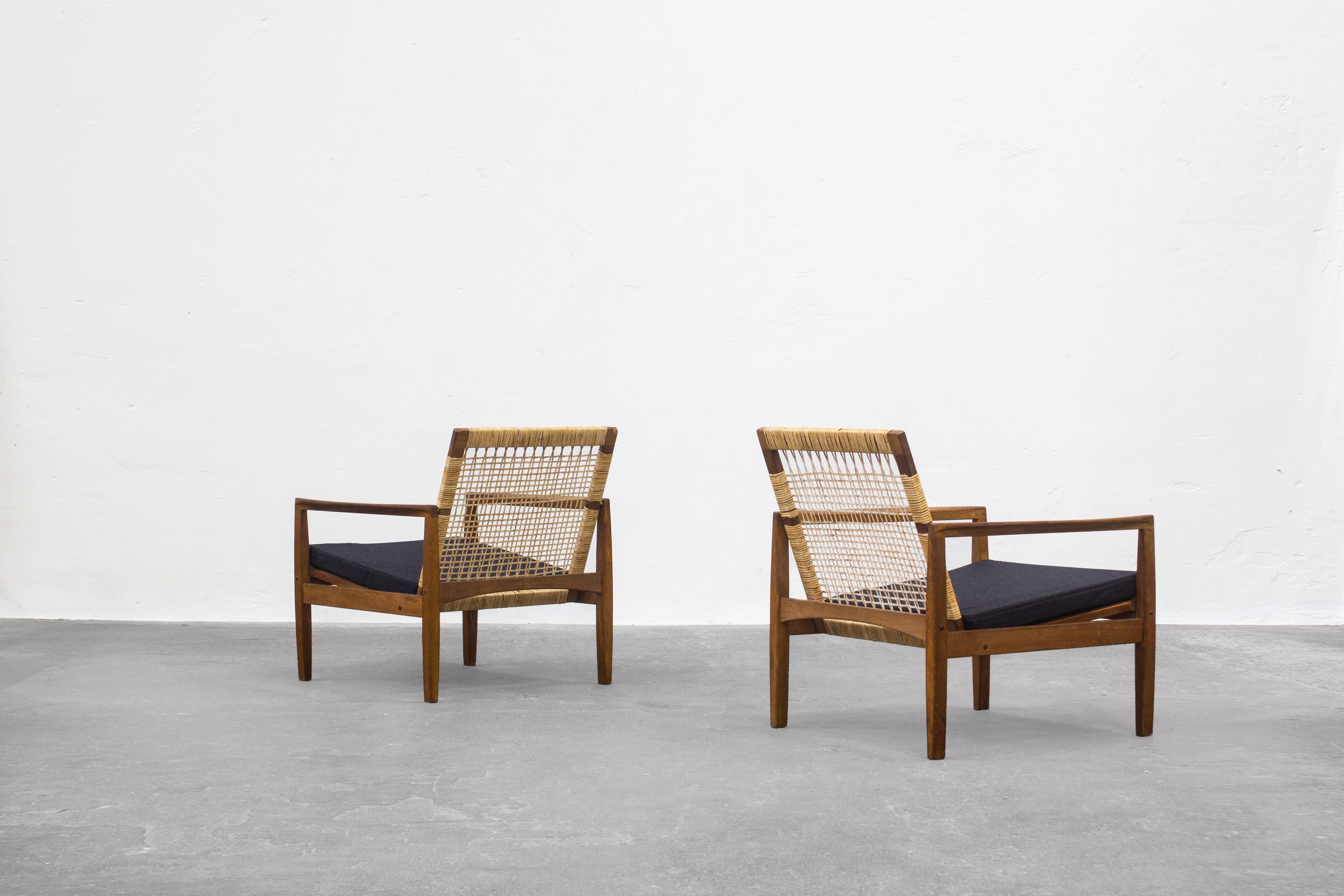Hans Olsen Lounge Chairs by Juul Kristensen in Denmark 1960, Model 519 In Good Condition In Berlin, DE