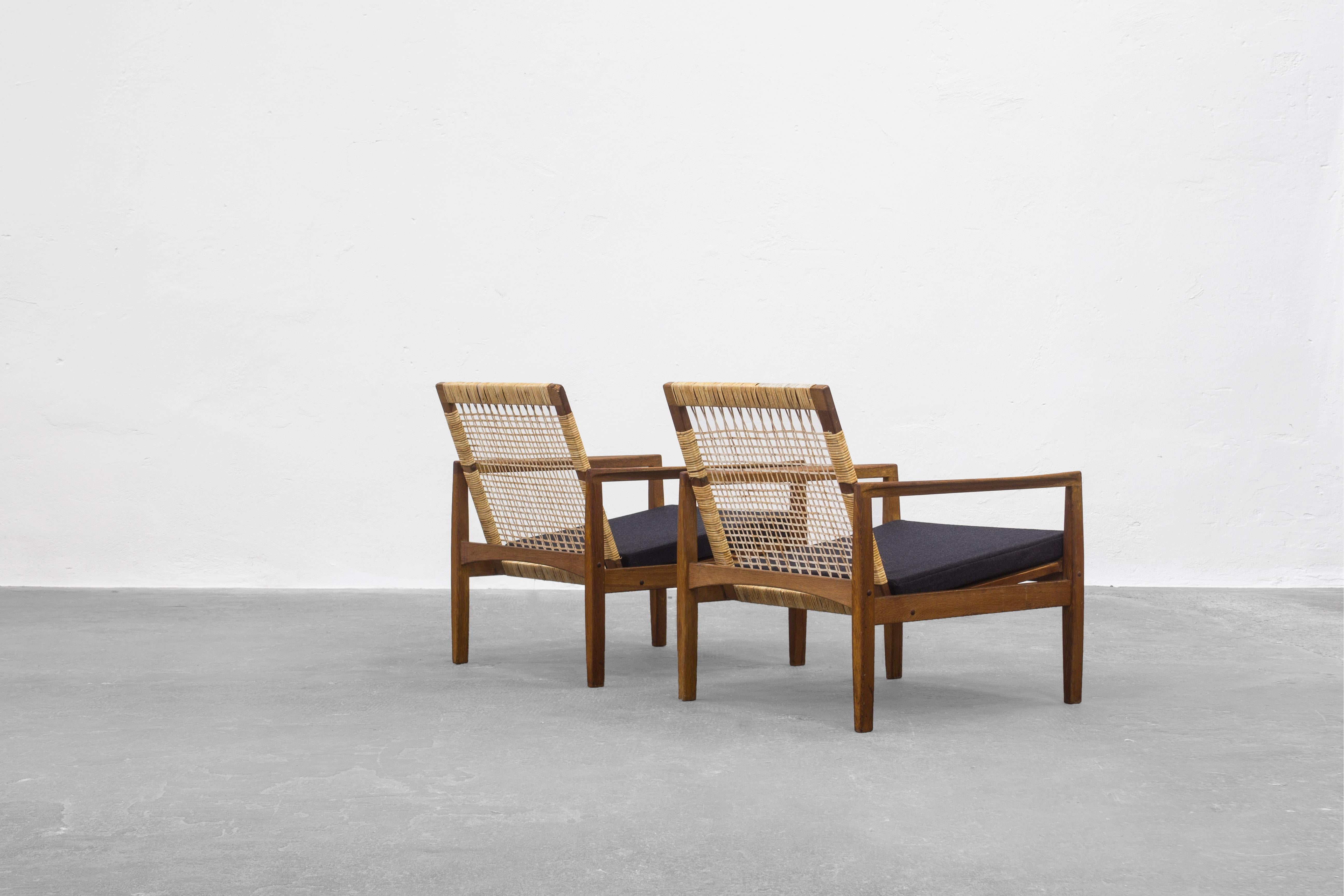 20th Century Hans Olsen Lounge Chairs by Juul Kristensen in Denmark 1960, Model 519