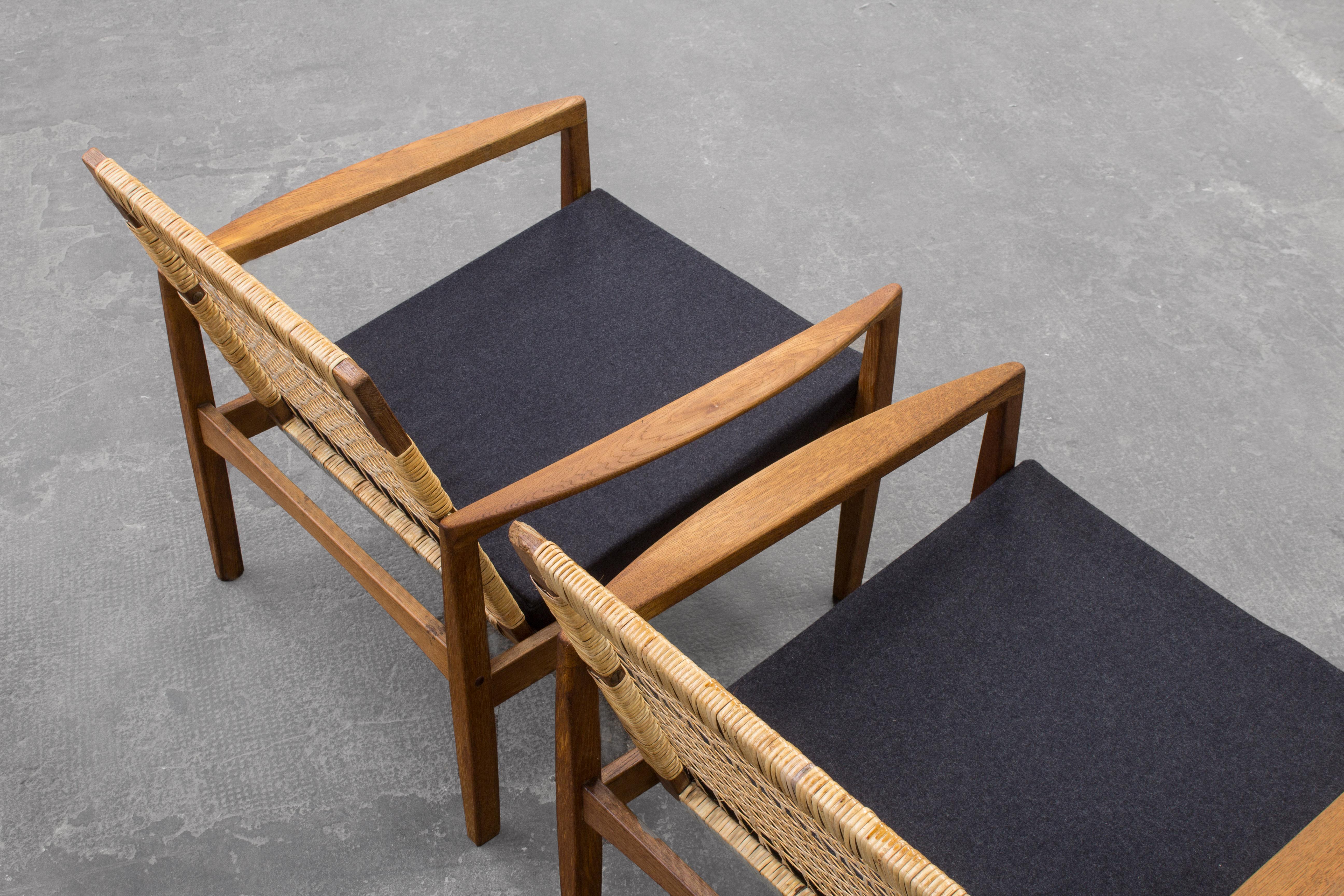 Hans Olsen Lounge Chairs by Juul Kristensen in Denmark 1960, Model 519 2