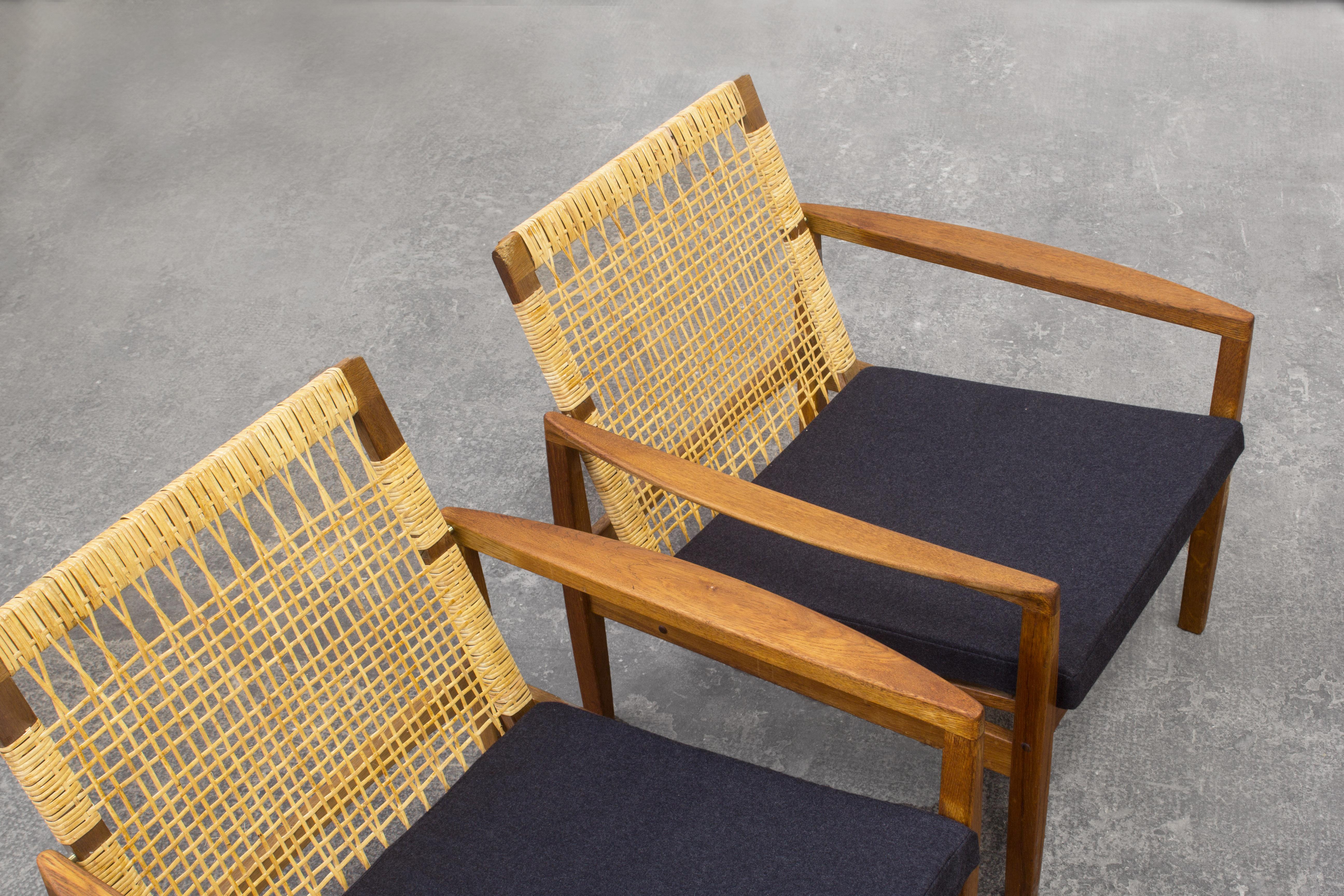 Hans Olsen Lounge Chairs by Juul Kristensen in Denmark 1960, Model 519 4