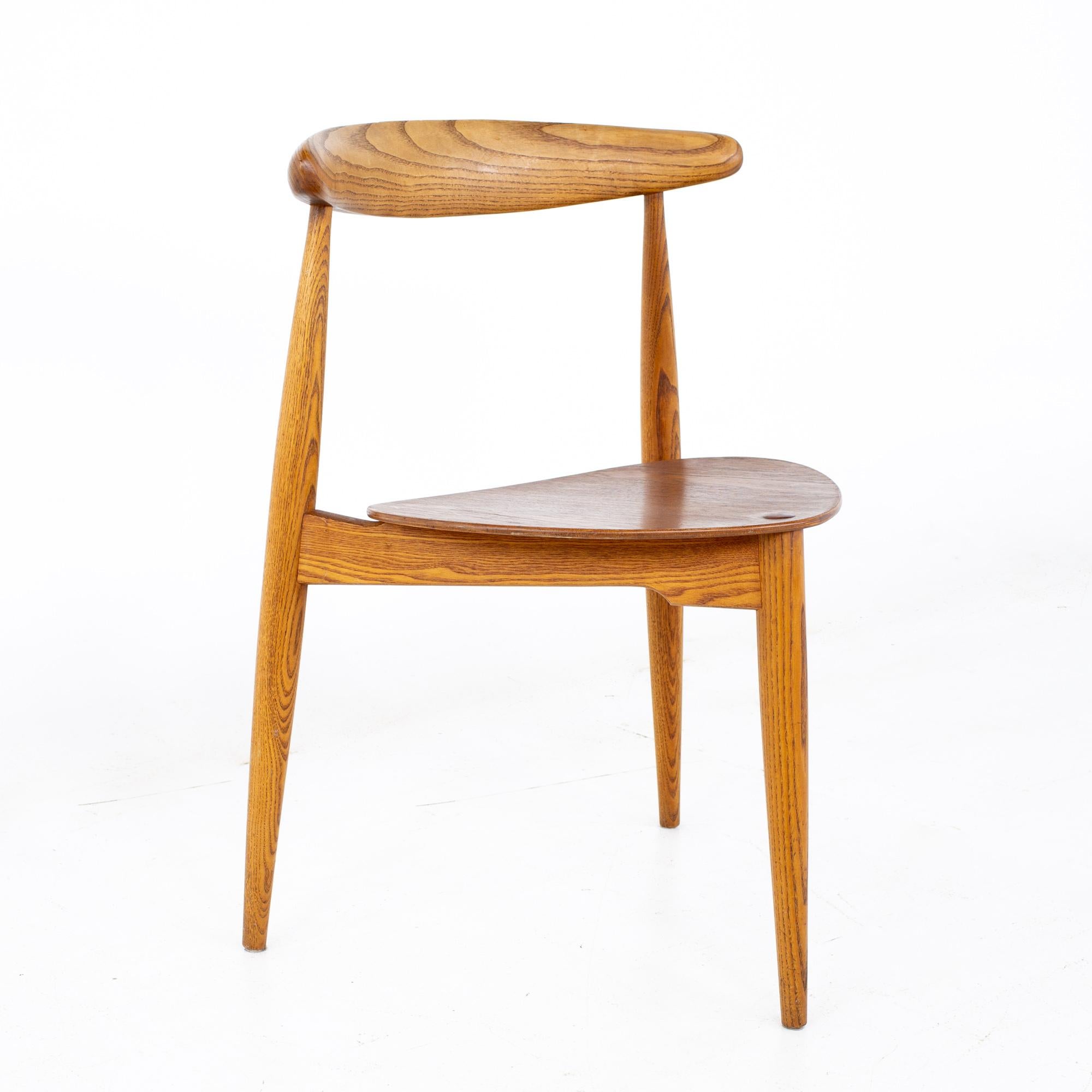 Danish Hans Olsen Mid Century Teak Dining Chairs, Set of 4