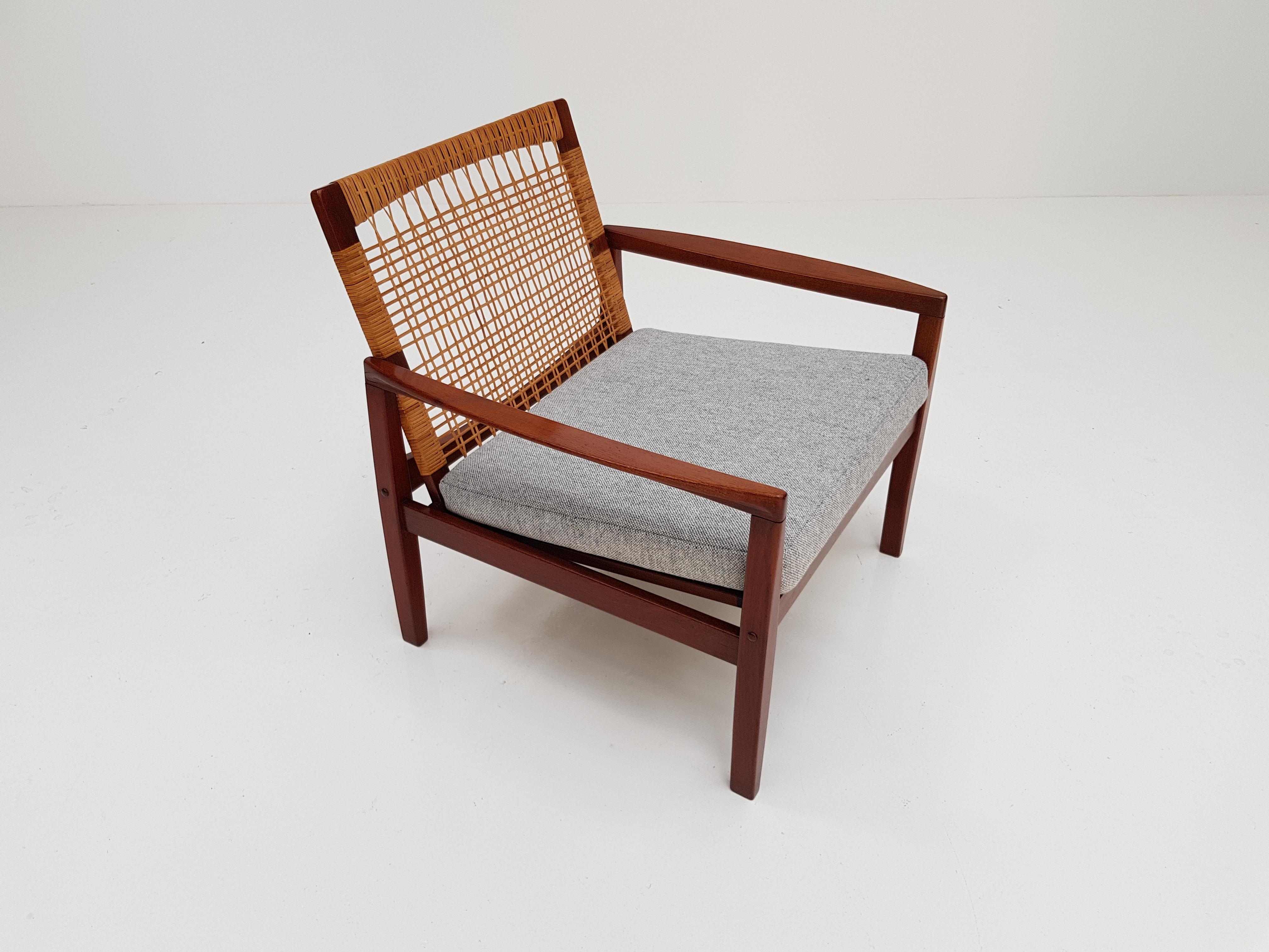 Mid-Century Modern Hans Olsen Model 519 Easy Chair for Juul Kristensen, Denmark, 1950s