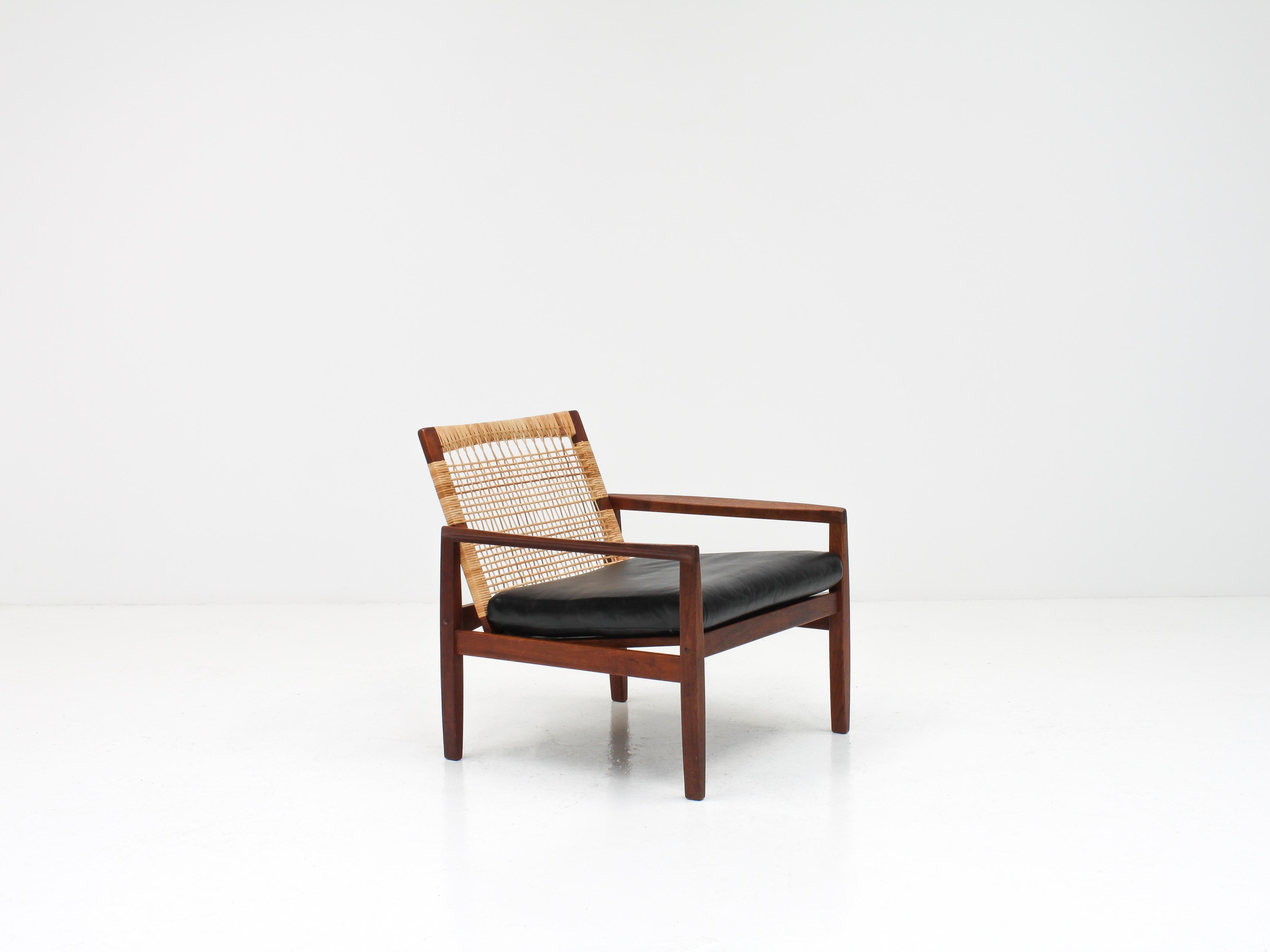 Mid-Century Modern Hans Olsen Model 519 Easy Chair for Juul Kristensen, Denmark, 1950s