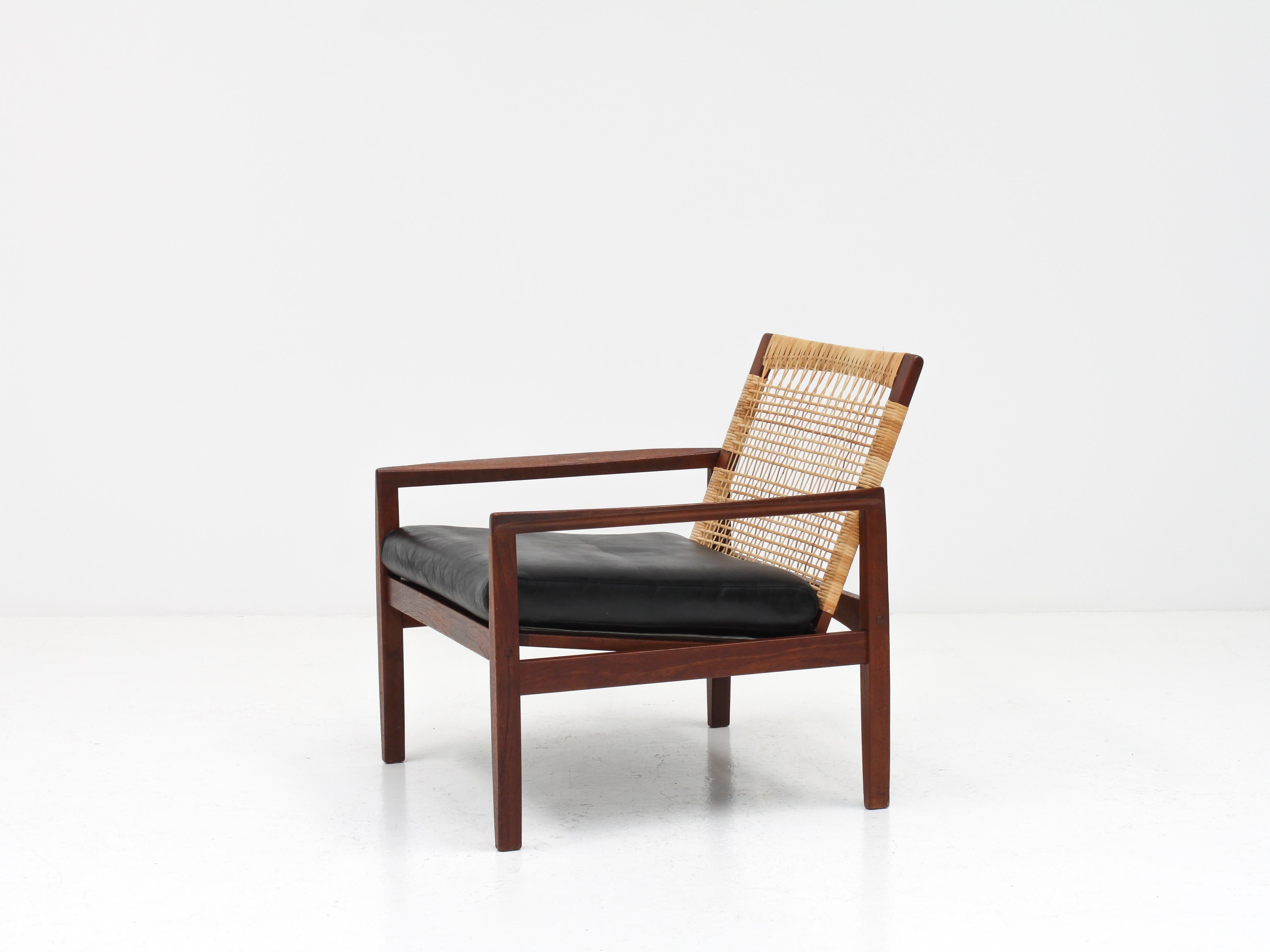 Wool Hans Olsen Model 519 Easy Chair for Juul Kristensen, Denmark, 1950s