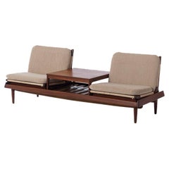 Hans Olsen Modulares Sofa mit Makramee-Sitz