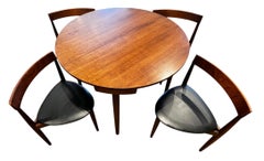 Hans Olsen "Roundette" Danish Dining Table and Chairs for Frem Røjle, 1960's