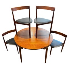 Hans Olsen "Roundette" Danish Dining Table and Chairs for Frem Røjle, 1960's