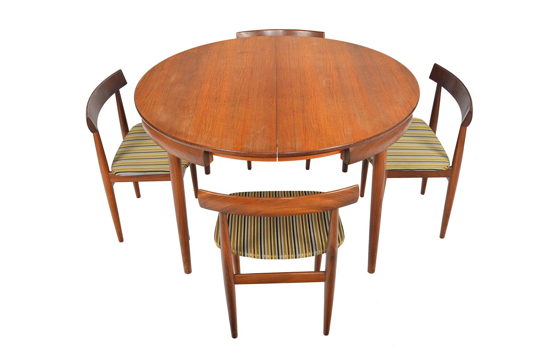 Mid-Century Modern Hans Olsen Roundette Danish Modern Midcentury Dining Set in Teak