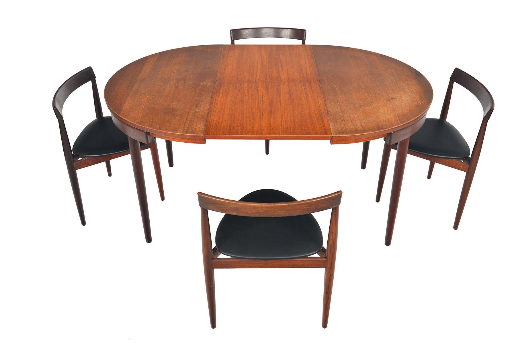 Mid-Century Modern Hans Olsen Roundette Danish Modern Midcentury Dining Set in Teak