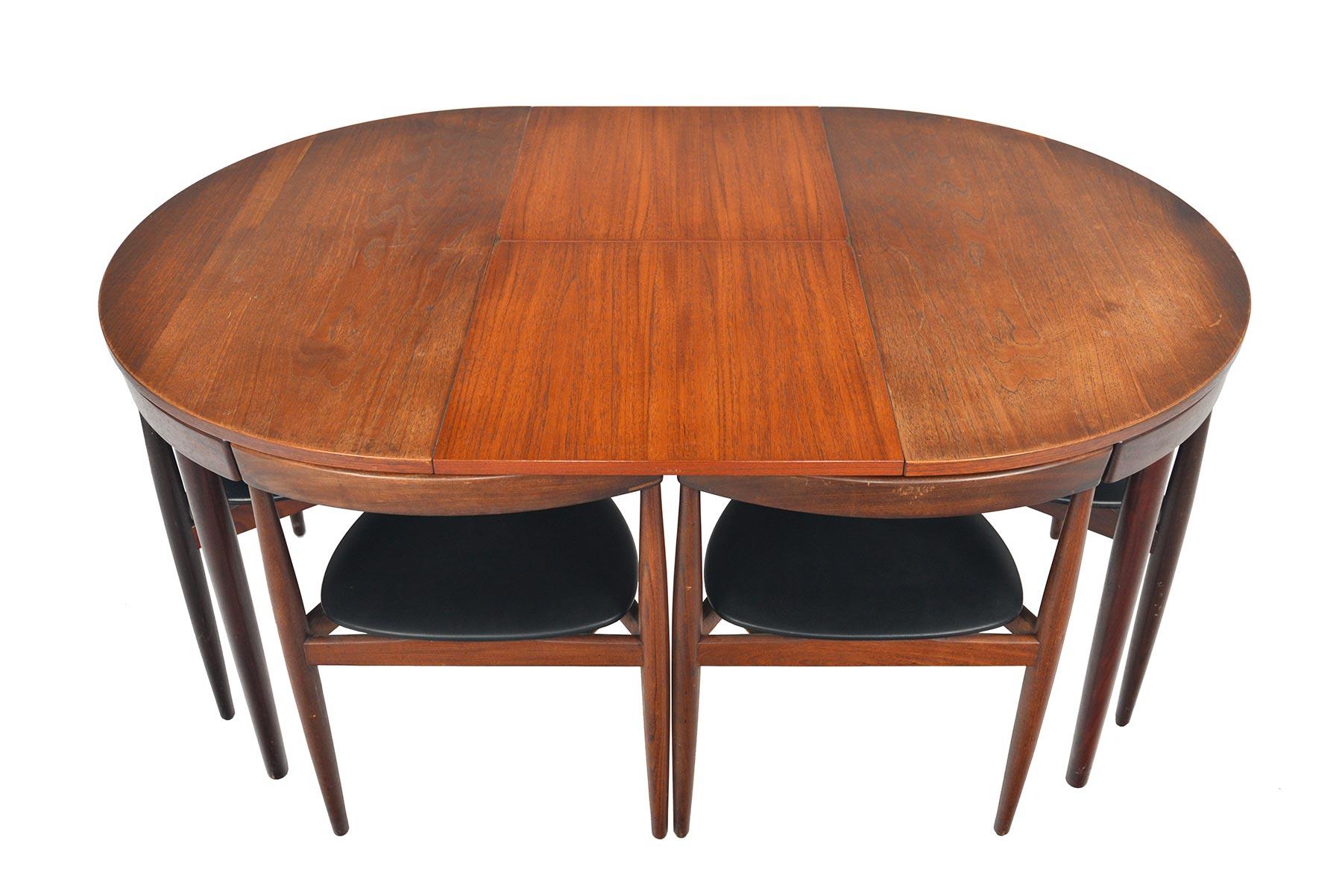 Hans Olsen Roundette Danish Modern Midcentury Dining Set in Teak In Good Condition In Berkeley, CA