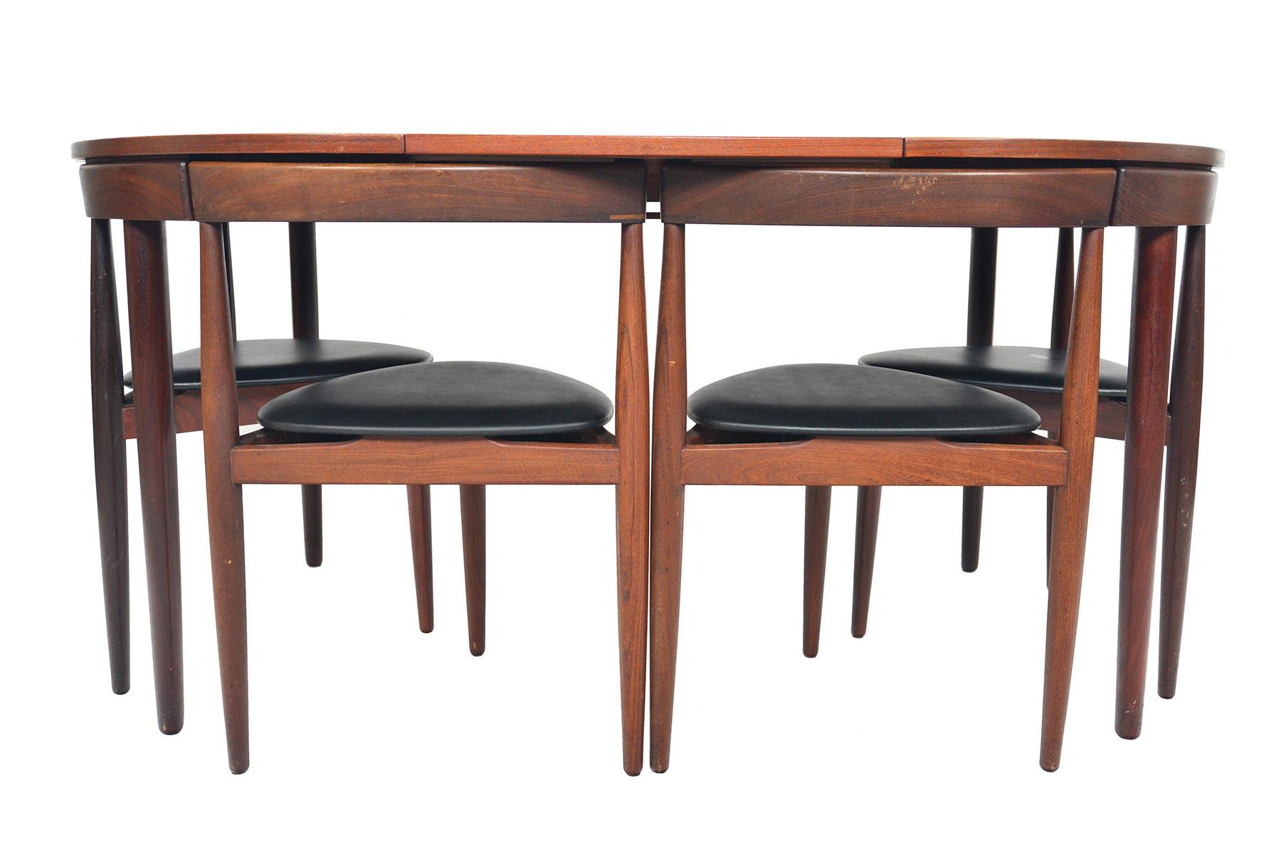 20th Century Hans Olsen Roundette Danish Modern Midcentury Dining Set in Teak