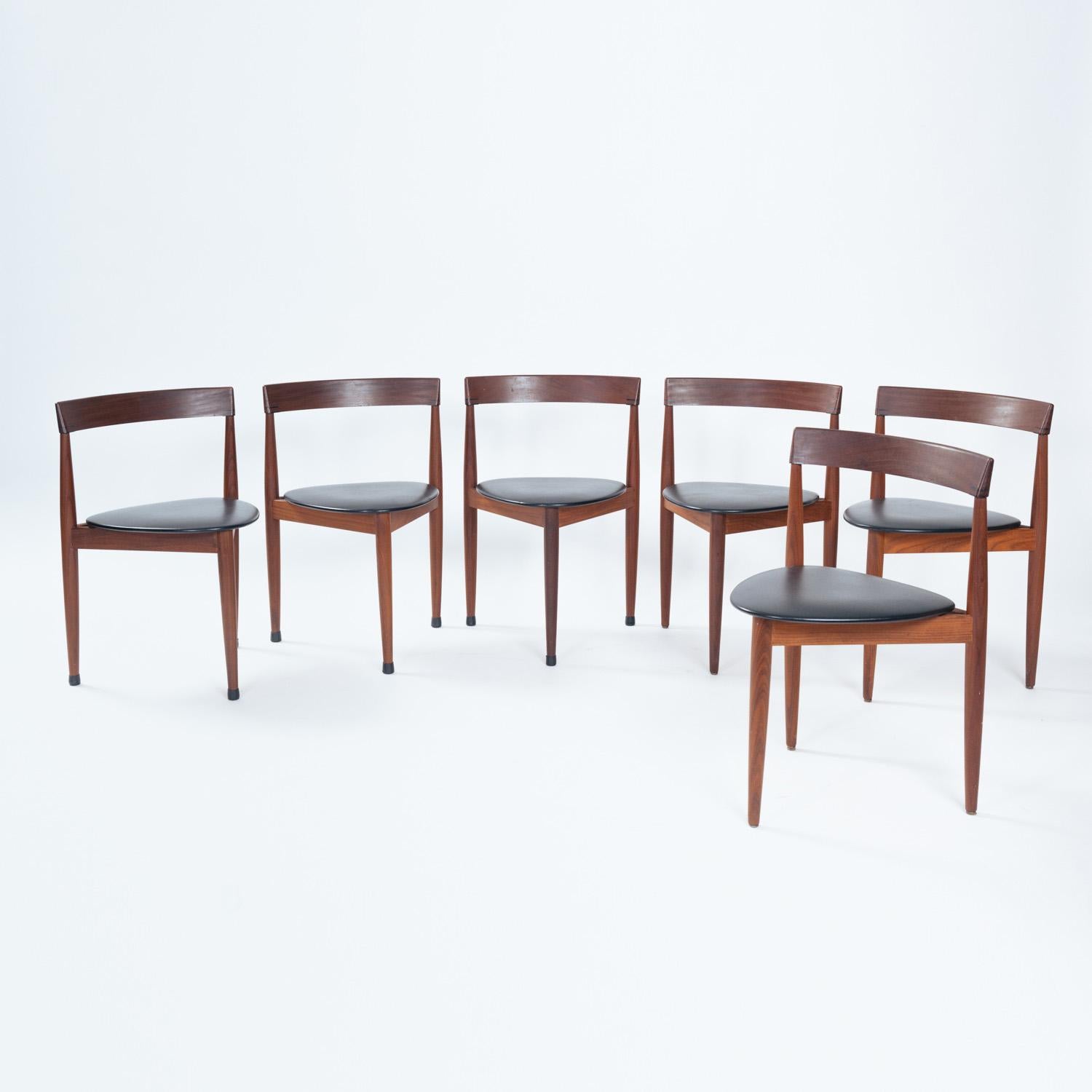 Hans Olsen Roundette teak diningset with extendable table and 6 chairs 9