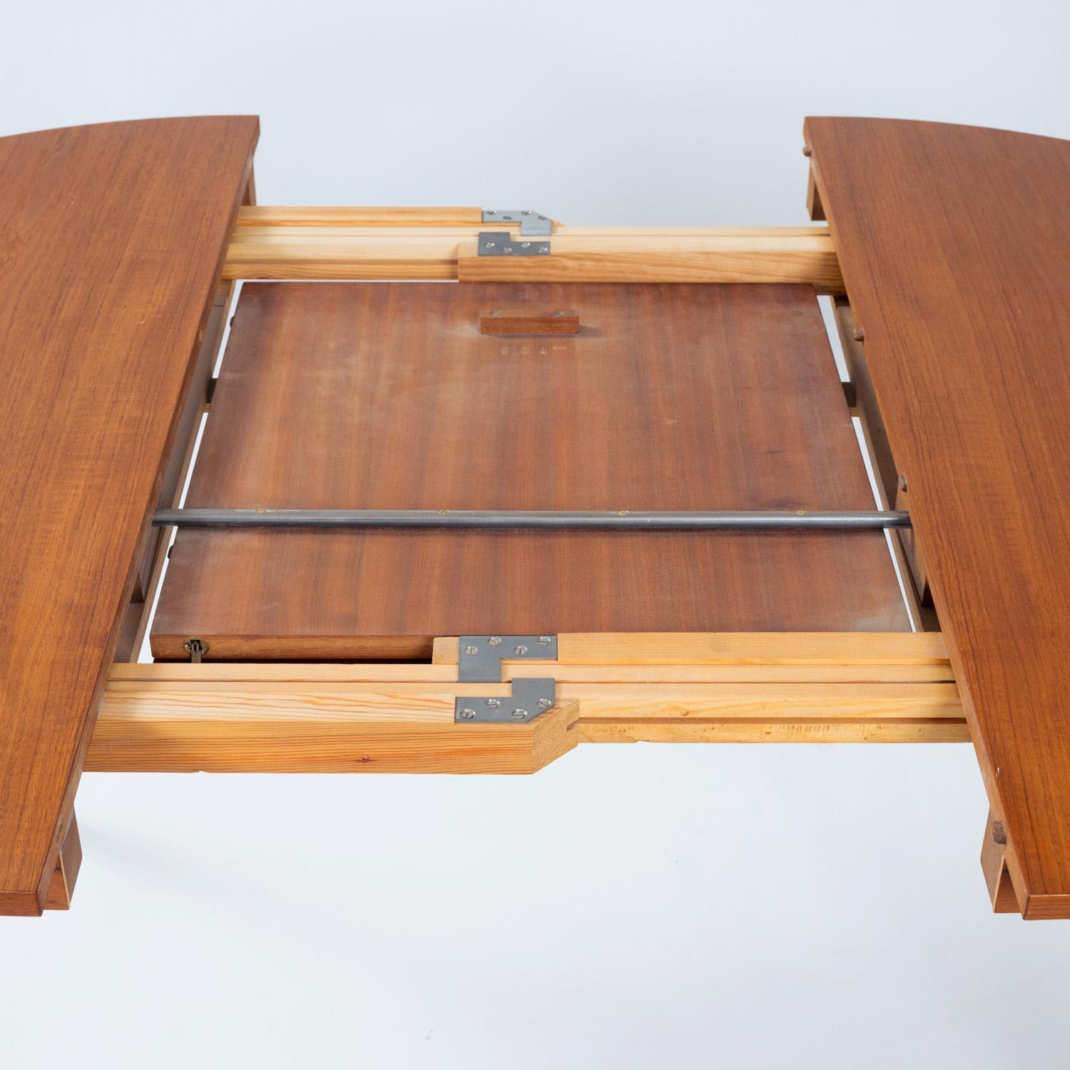 Hans Olsen Roundette-Esszimmer aus Teakholz mit ausziehbarem Tisch und 6 Stühlen 1