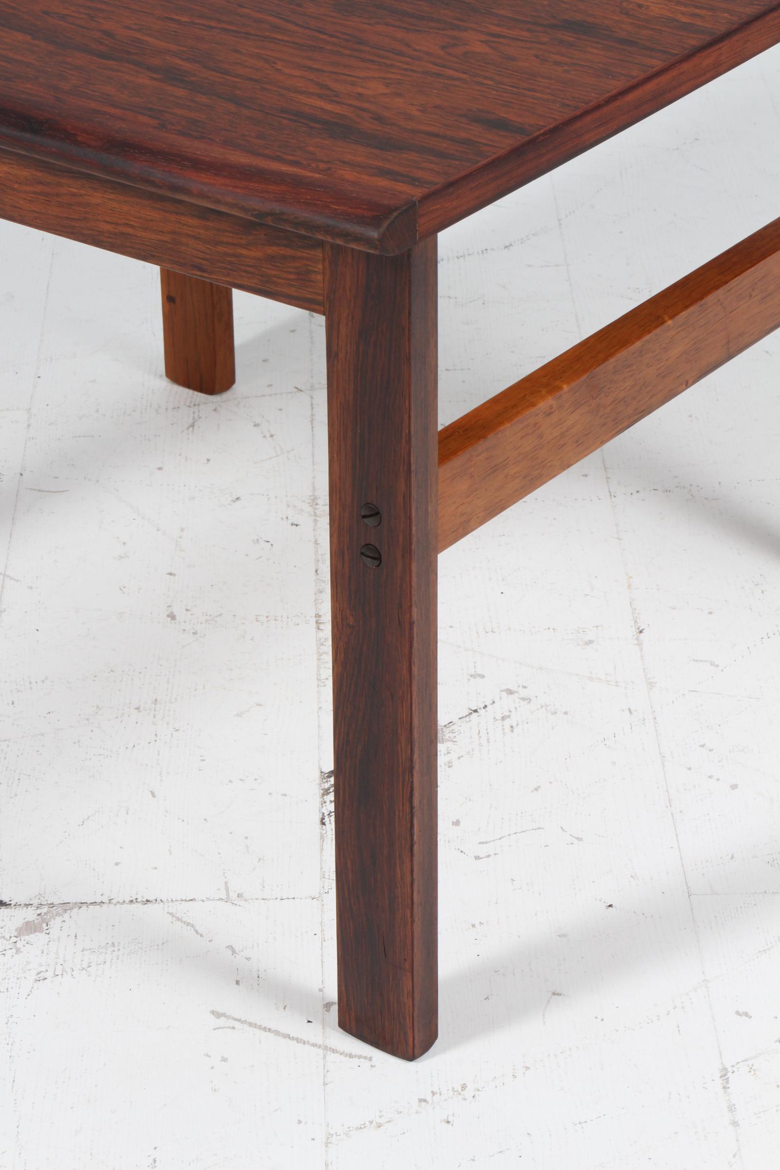 Mid-20th Century Hans Olsen side table of rosewood For Sale