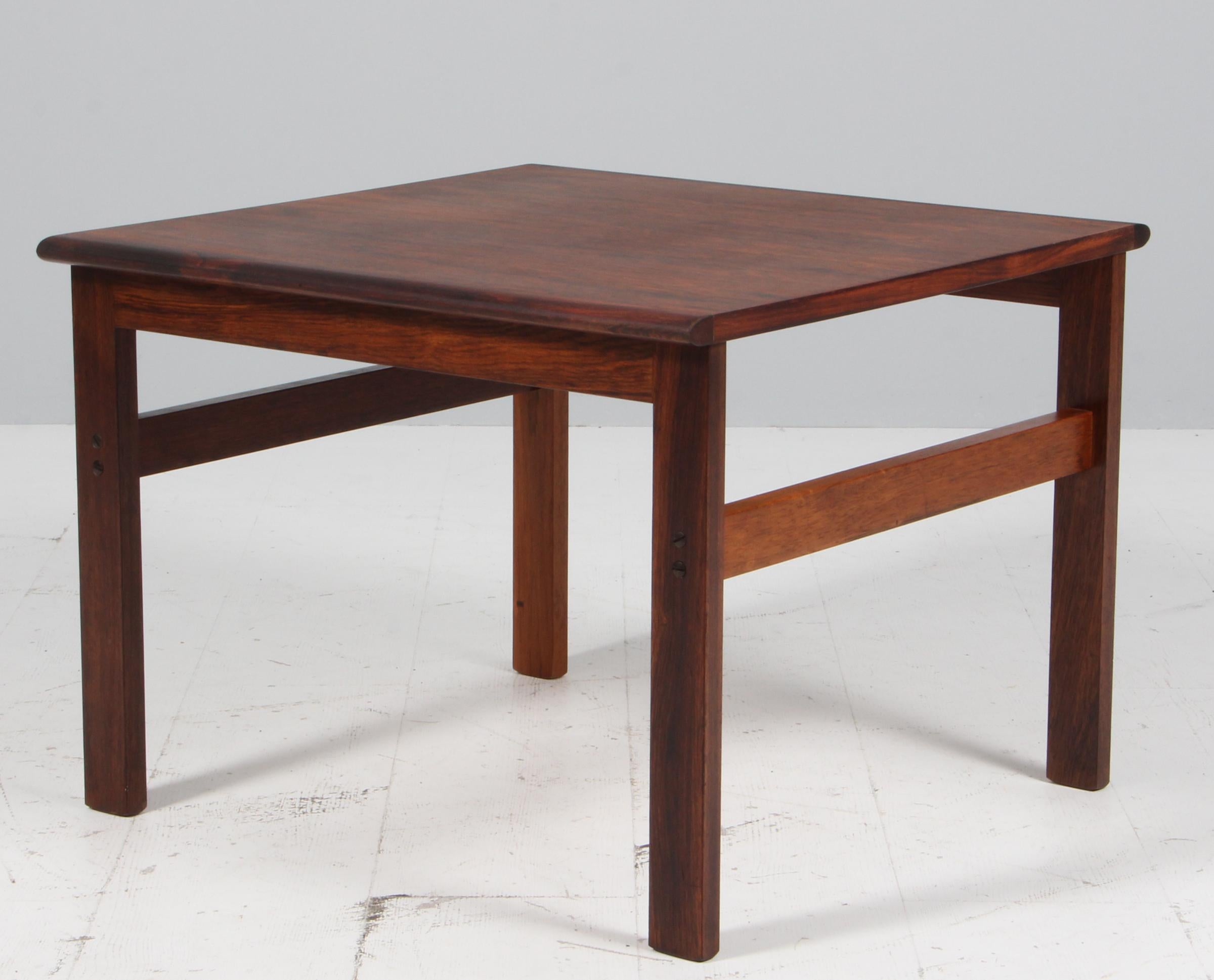 Hans Olsen side table of rosewood For Sale