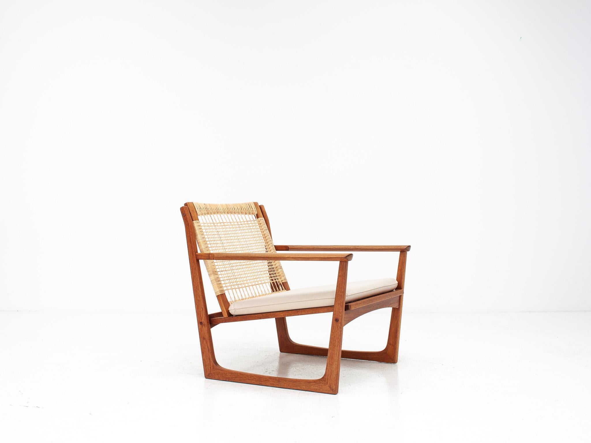 Hans Olsen Sledge Based Easy Chair for Juul Kristensen, Denmark, 1950s 10