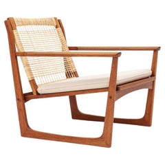 Hans Olsen Easy Chair mit Leistenfuß für Juul Kristensen, Dänemark, 1950er Jahre