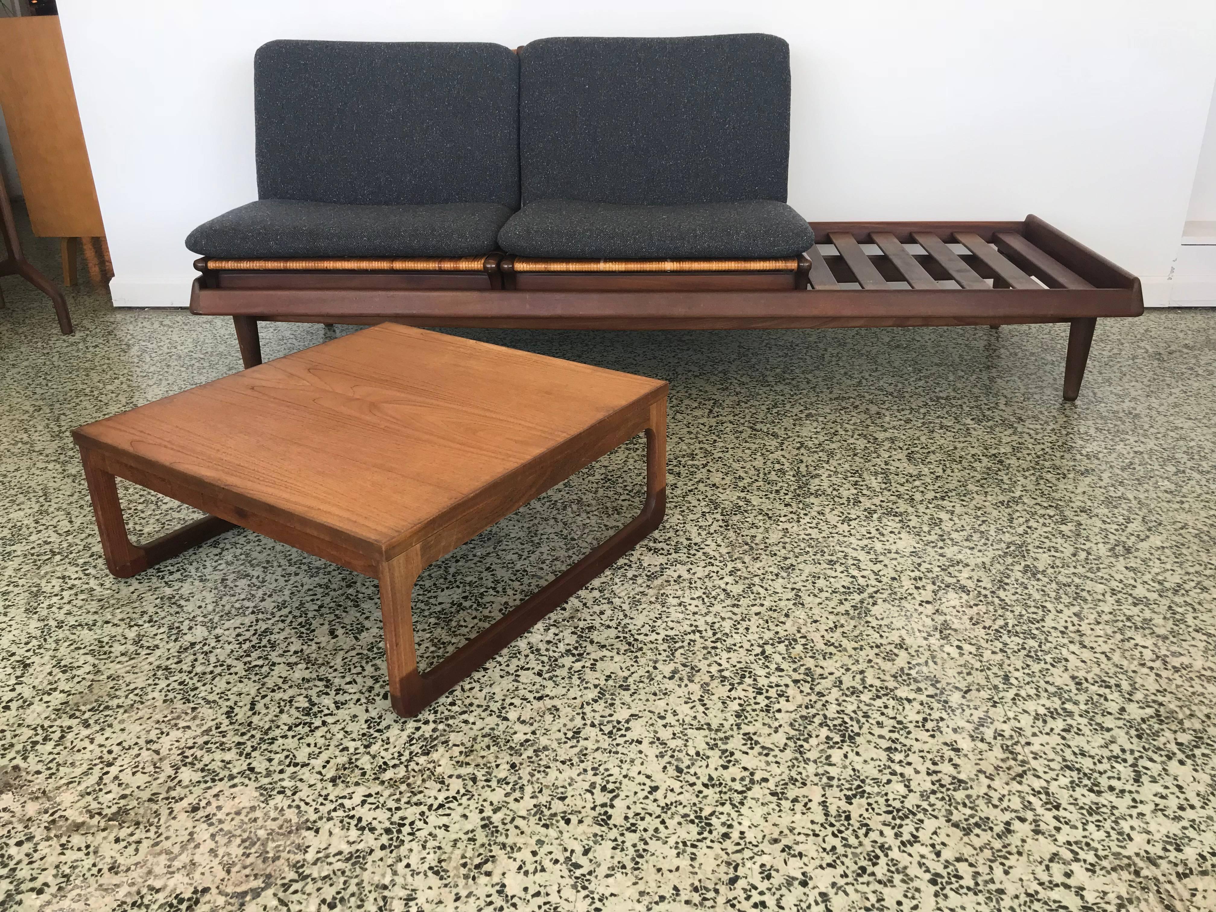 Hans Olsen Sofa with Side Table for Bramin 11