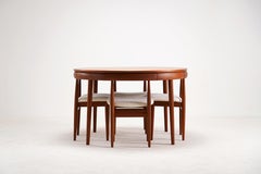 Hans Olsen, Teak Dining Set Model "Roundette" for Frem Røjle, Denmark, 1960s