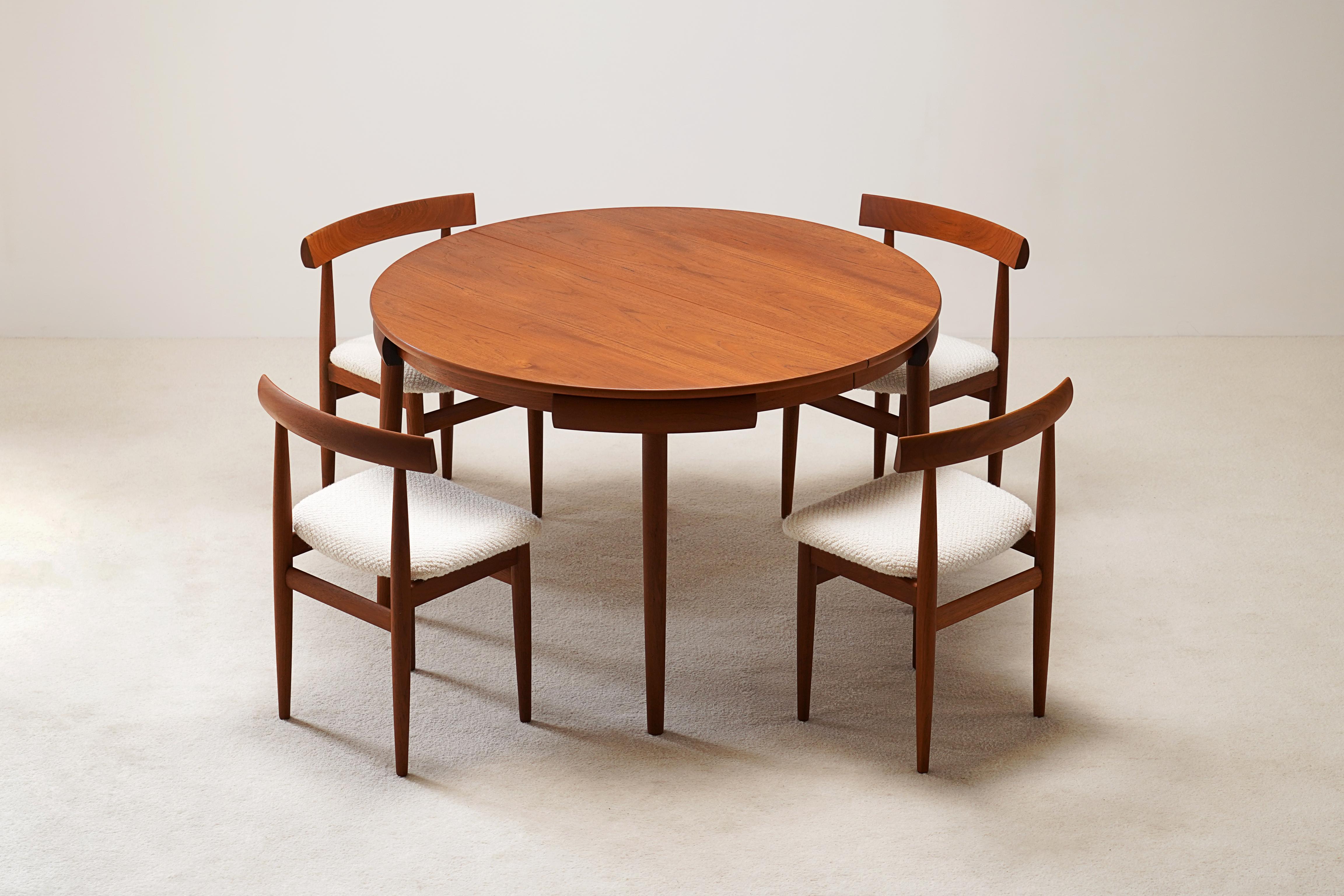 Mid-20th Century Hans Olsen, Teak Dining Set Model 