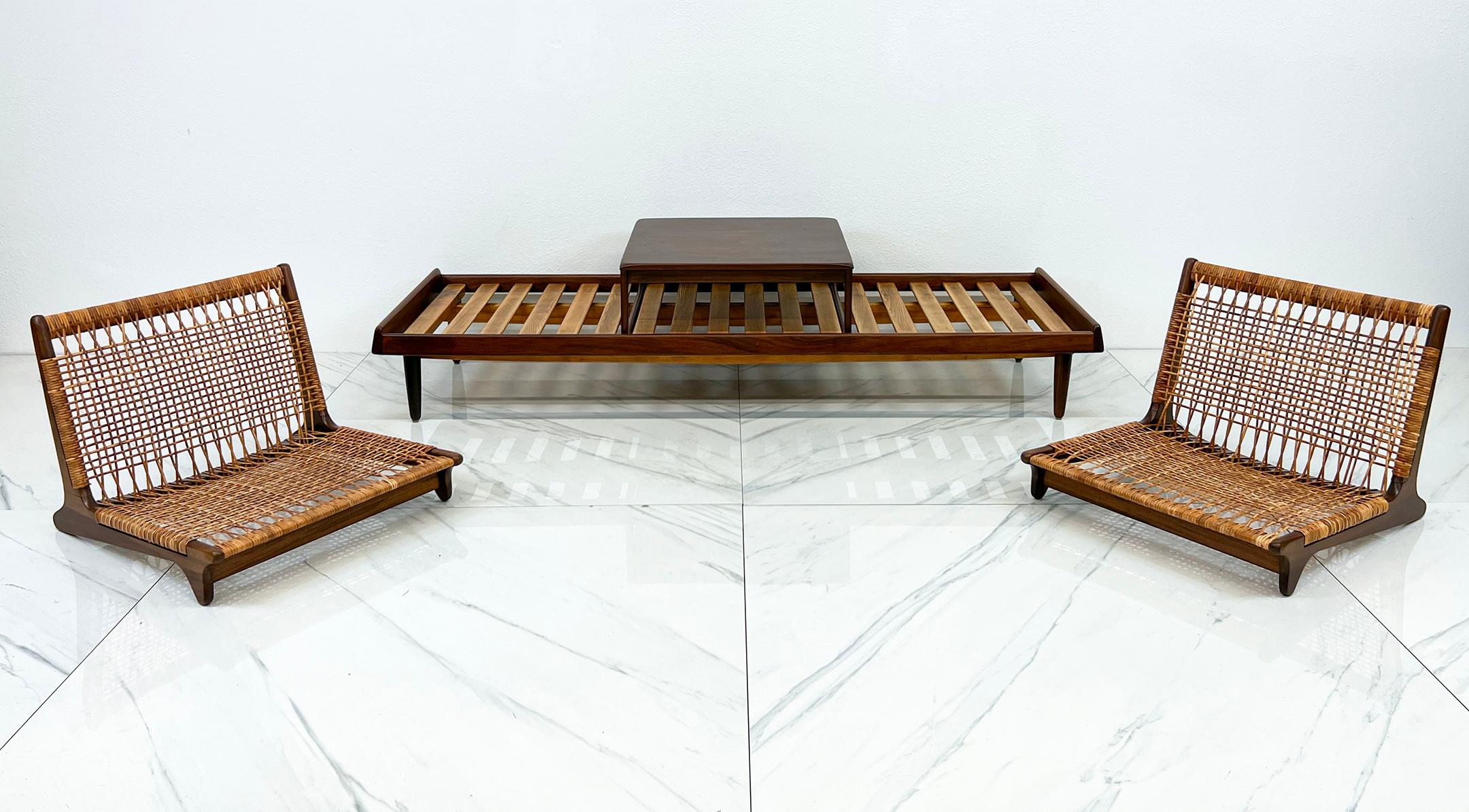 Hans Olsen, siège modulaire en teck pour Bramin, Danemark, années 1950 en vente 9