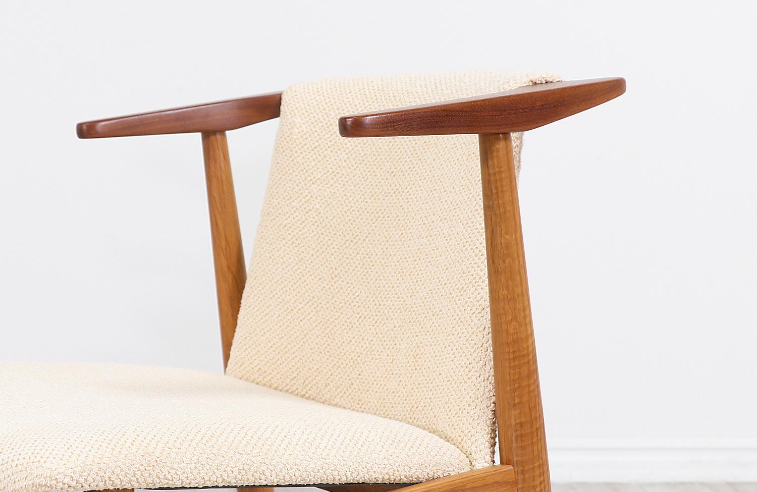 Hans Olsen Teak and Oak Armchair 3